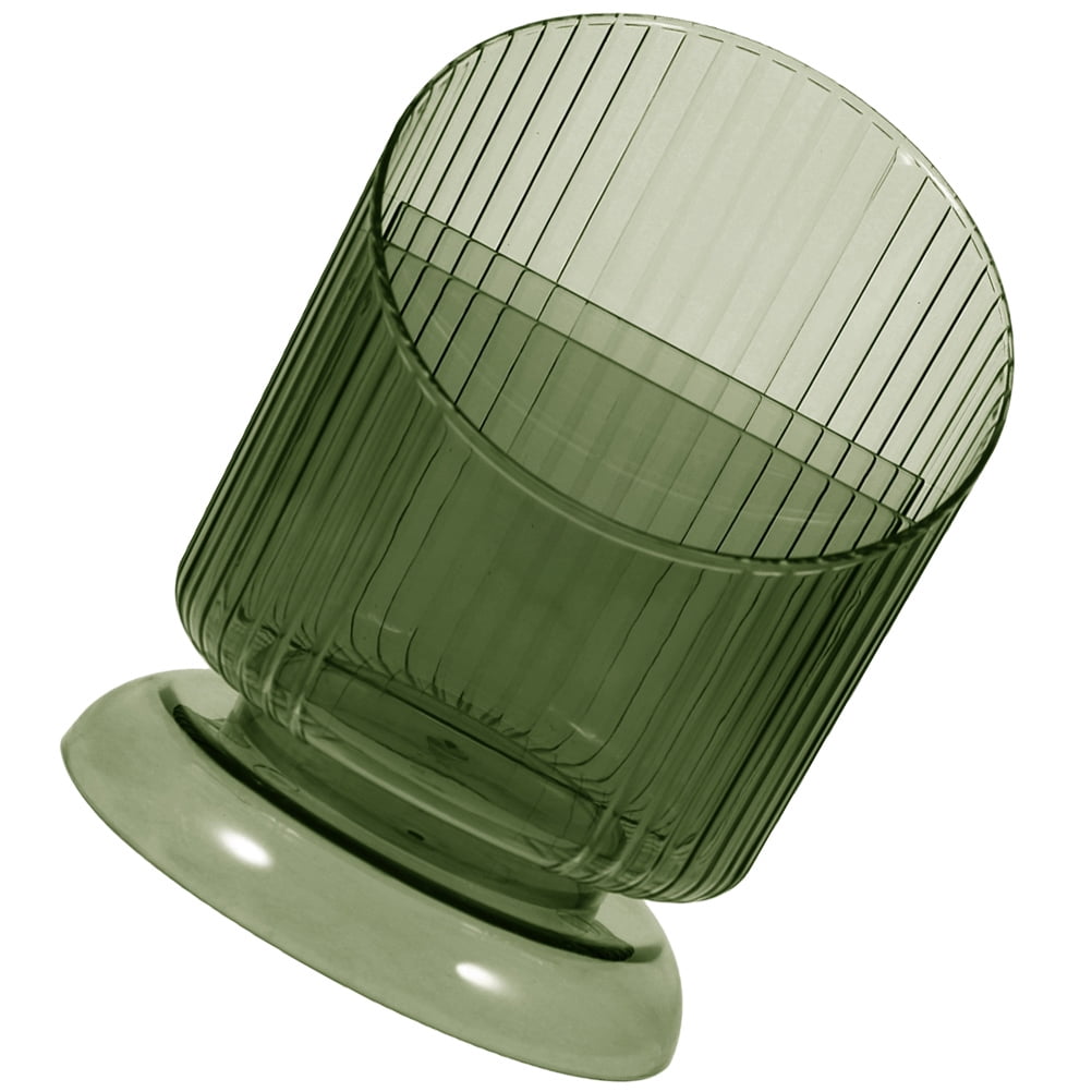 SKISUNO Makeup Brush Holder Pet Green Cylinder 1Set 6.09X4.52X4.52in - Image 6