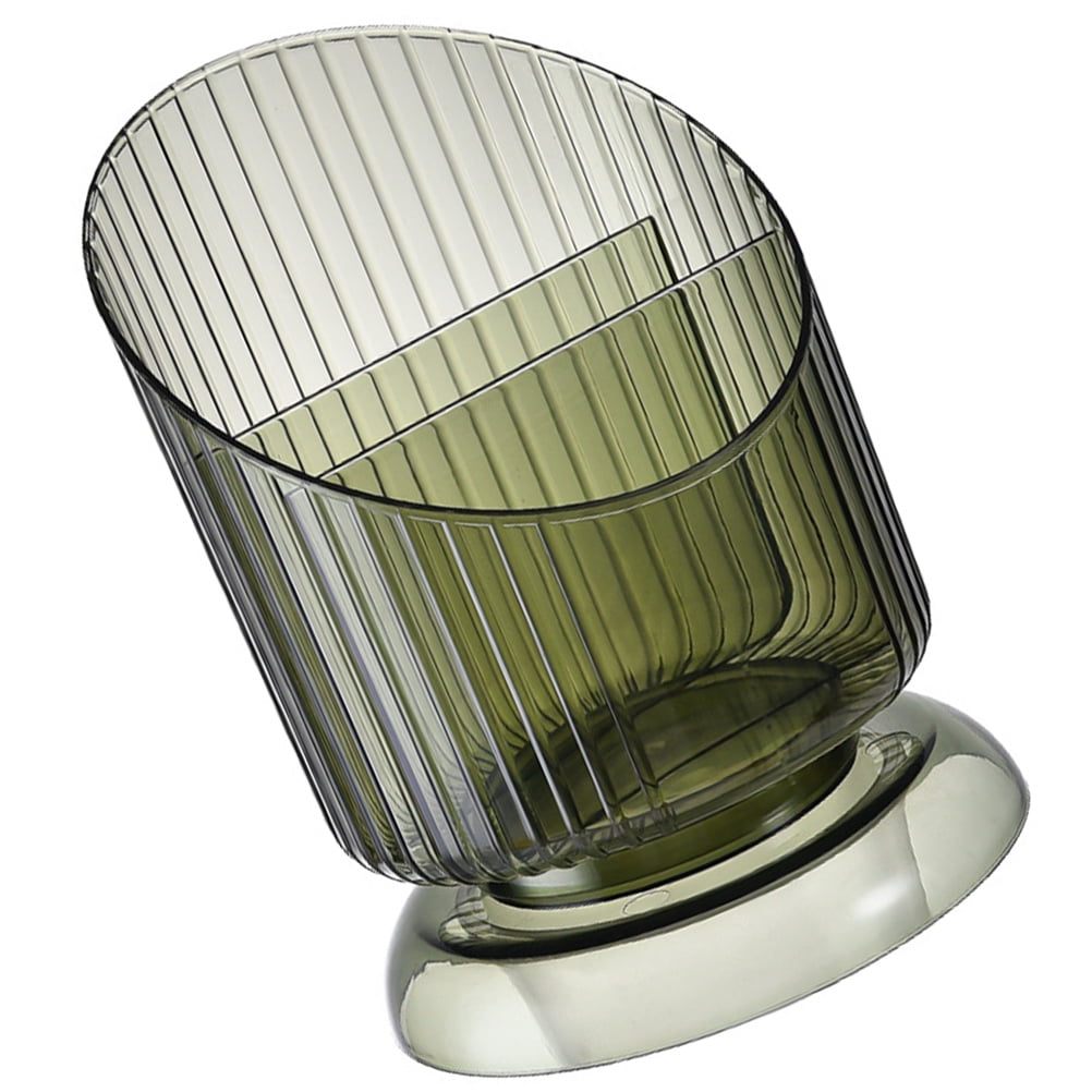 SKISUNO Makeup Brush Holder Pet Green Cylinder 1Set 6.09X4.52X4.52in - Image 8