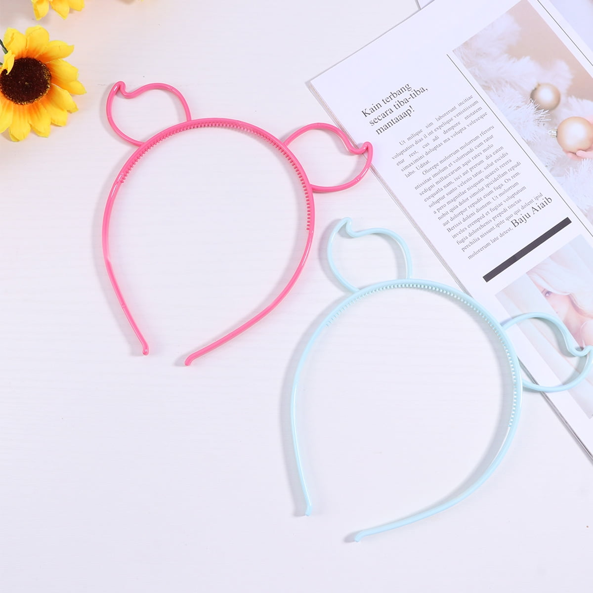 SKISUNO 12Pcs Animal Ears Headbands For Kids Photo Props And Dance Recital - Image 2