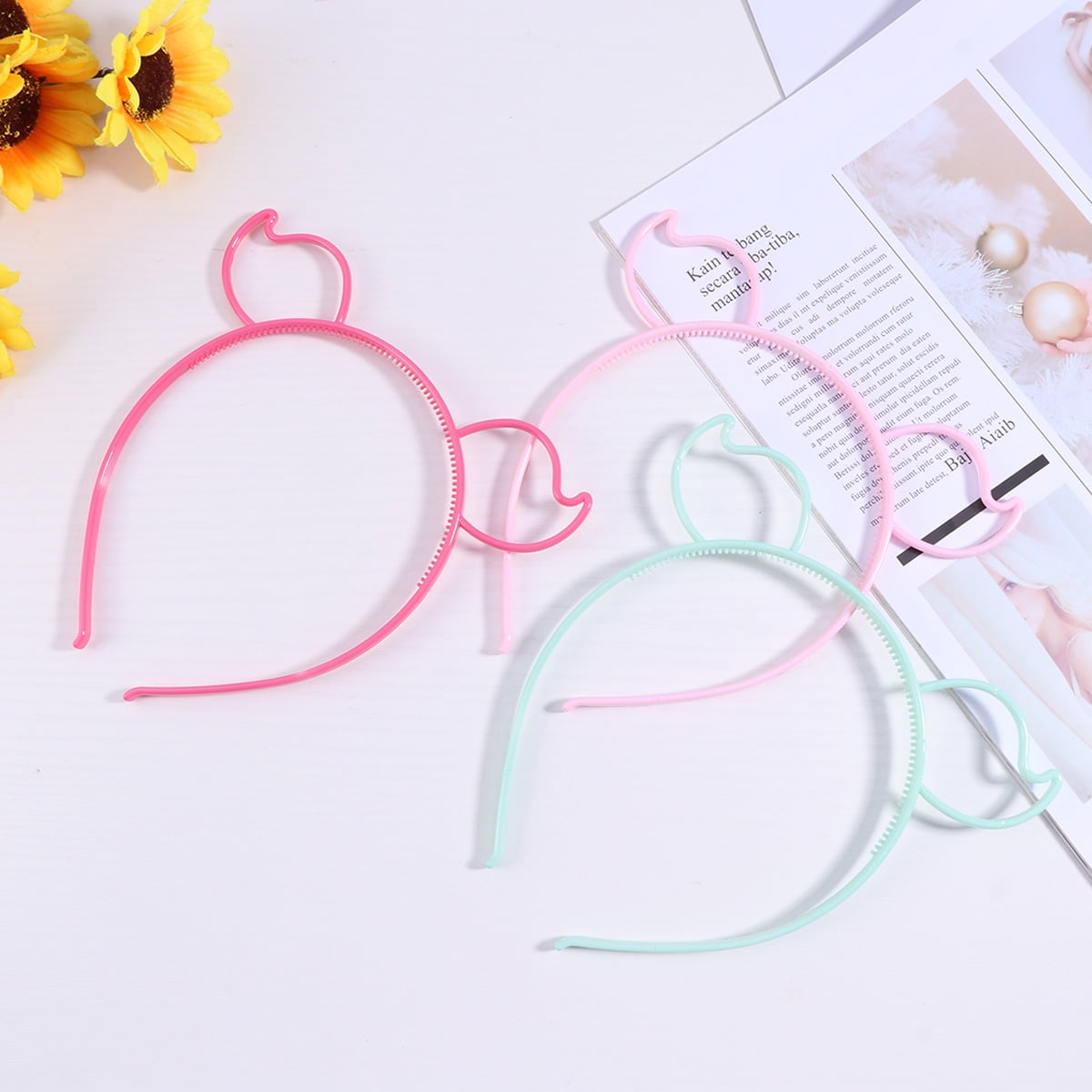 SKISUNO 12Pcs Animal Ears Headbands For Kids Photo Props And Dance Recital - Image 6