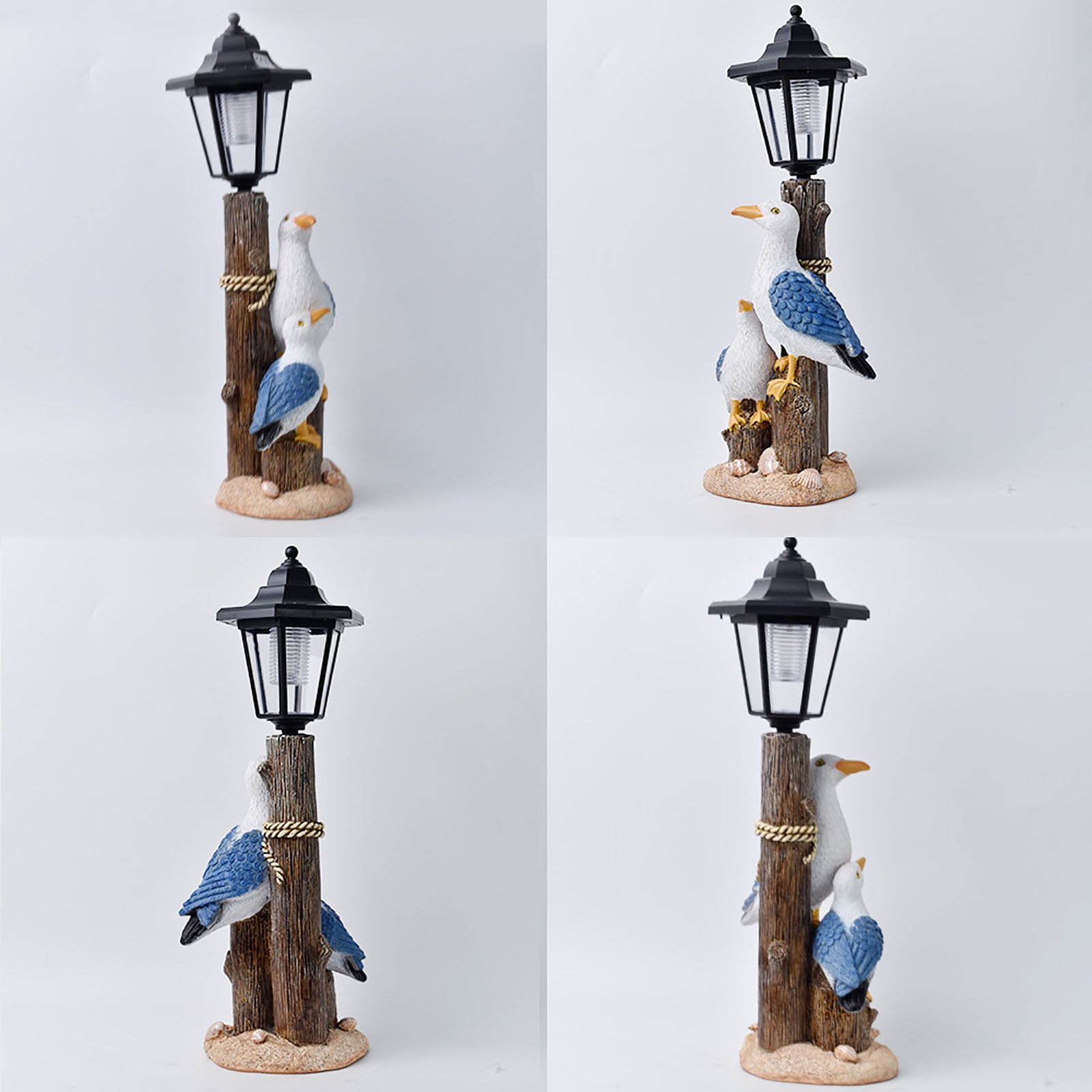 Darzheoy Pelican Garden Statue with Solar Lantern Pelican Solar Light for Outside Decor Sculptures & Statues Lights for Lawn Decor B - Image 4