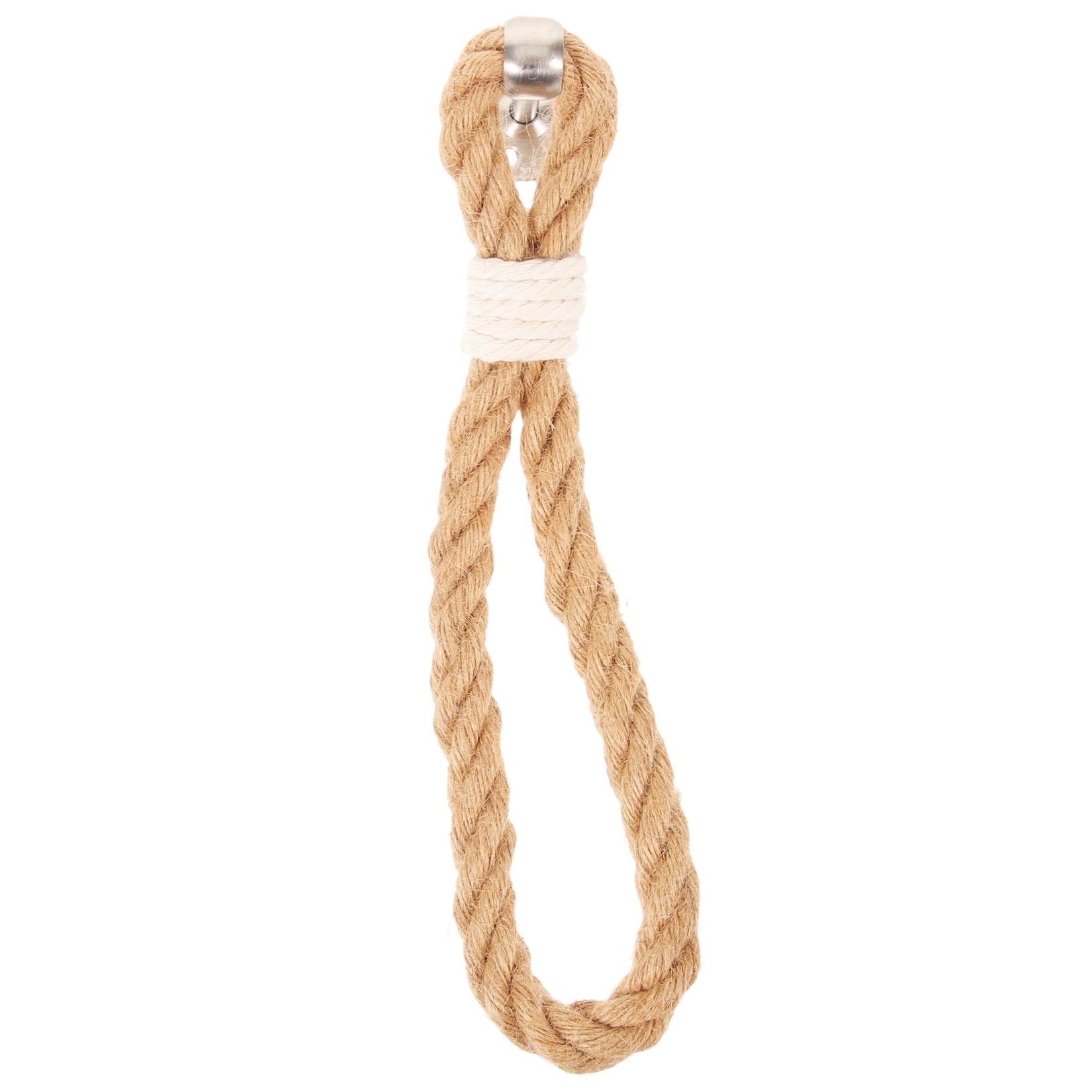 SKISUNO 1Pack Boho Towel Holder Jute Rope Circular European Style 11.8x0.7in - Image 5