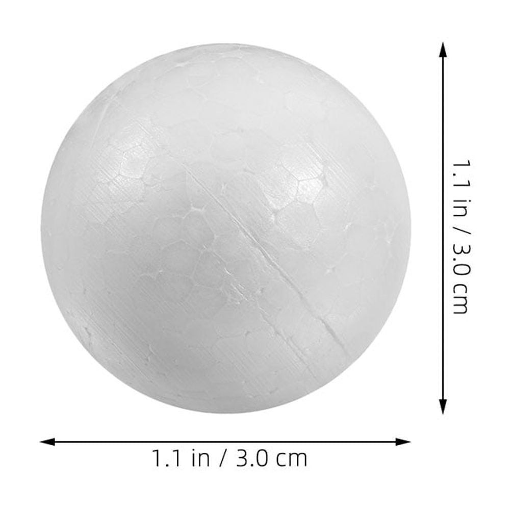 SKISUNO 50Pcs Craft Foam Ball 3In White Sphere for Diy Crafting and Painting Home Decoration - Image 2