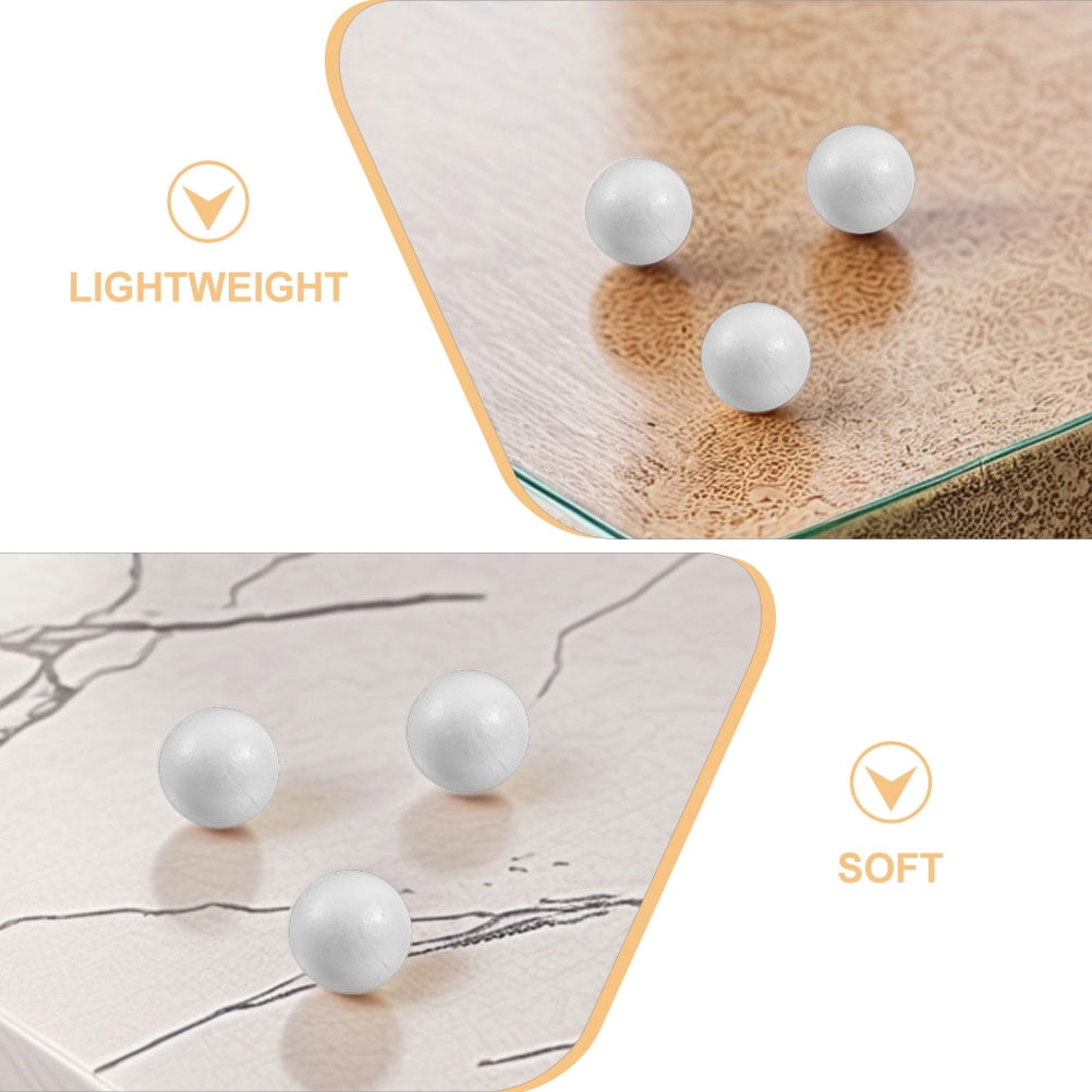 SKISUNO 50Pcs Craft Foam Ball 3In White Sphere for Diy Crafting and Painting Home Decoration - Image 3