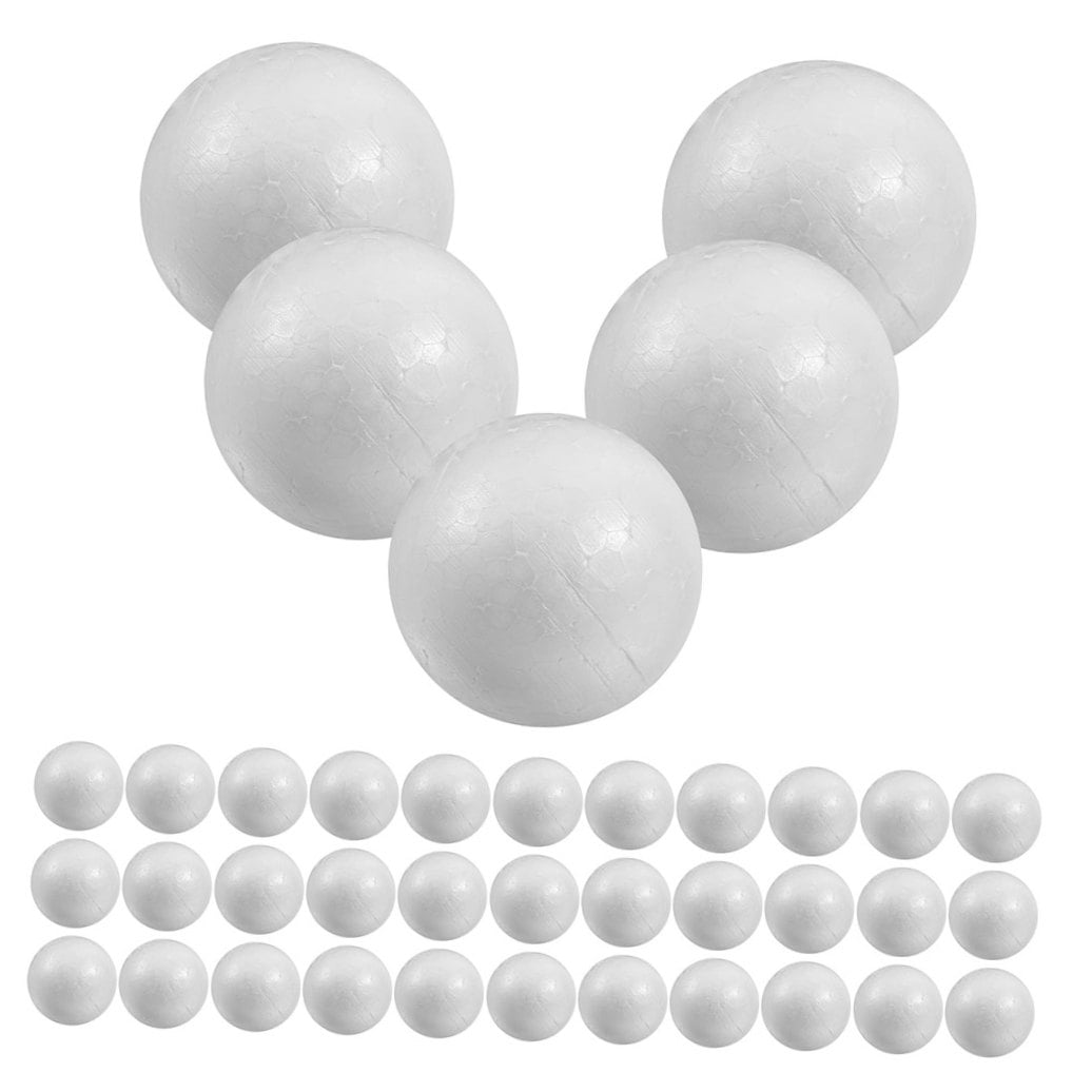 SKISUNO 50Pcs Craft Foam Ball 3In White Sphere for Diy Crafting and Painting Home Decoration - Image 6