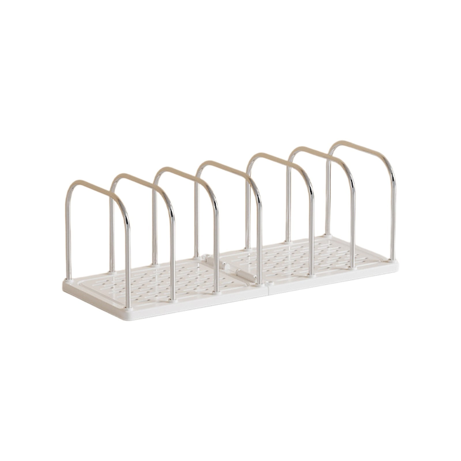 Chmadoxn Multi-Tier Desktop Bookshelf - Space-Saving Desk Organizer for Books, Files & Learning Supplies, Serviceable Storage Rack for Office, Study, or Home Use (Lightweight & Compact) 14.6×5.9×5.3 in White - Image 3