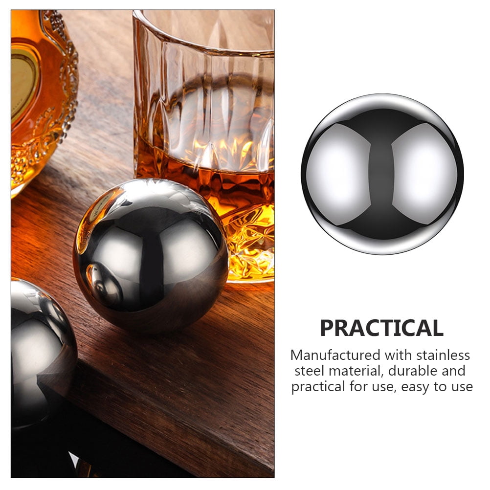 HOOWIFFY Set of 8 Reusable Stainless Steel with Smooth Edges for Bar and Beverage Cooling - Image 5