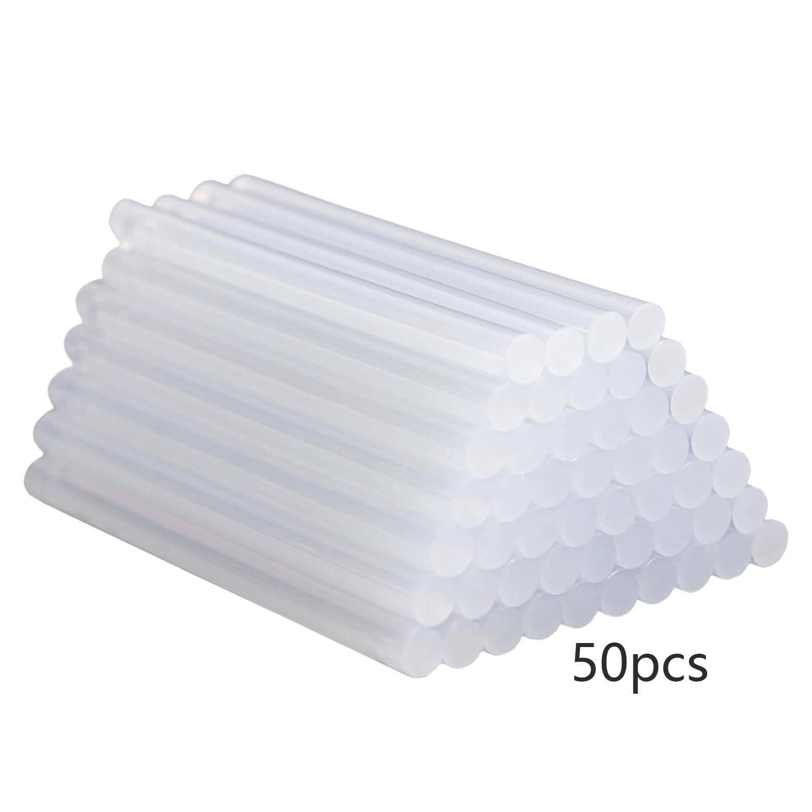 Chmadoxn 50-Pack Clear Mini Hot Glue Sticks - Quick-Bonding Multi-Surface Adhesive for Metal, Wood, Glass, DIY Art, Crafts & Home Repairs, Compatible with Low/High-Temperature Glue Guns 50 pc Clear - Image 1