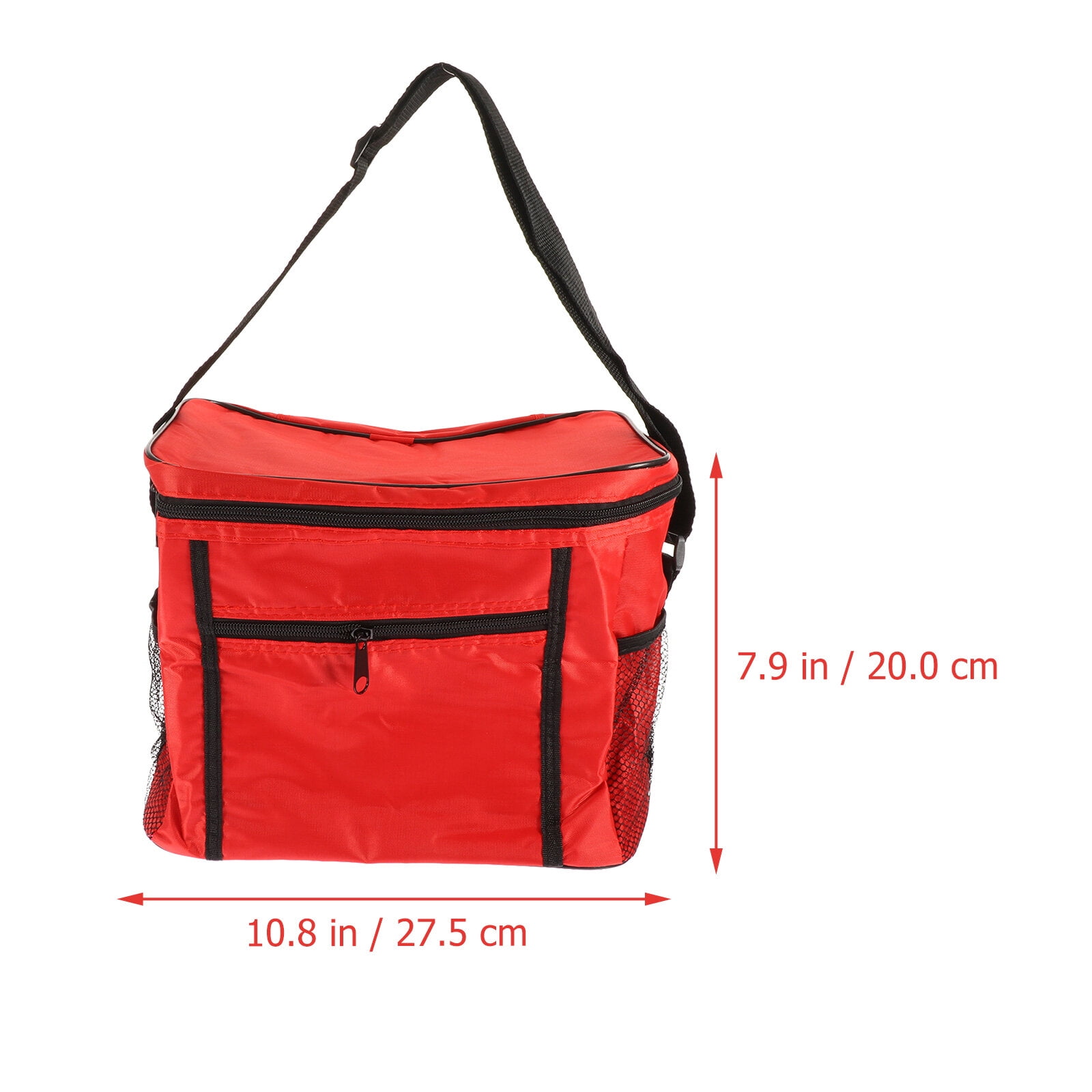 SKISUNO Insulated Reusable Grocery Bags Set of 1 in Red, Thermal Cooler Tote for - Image 2
