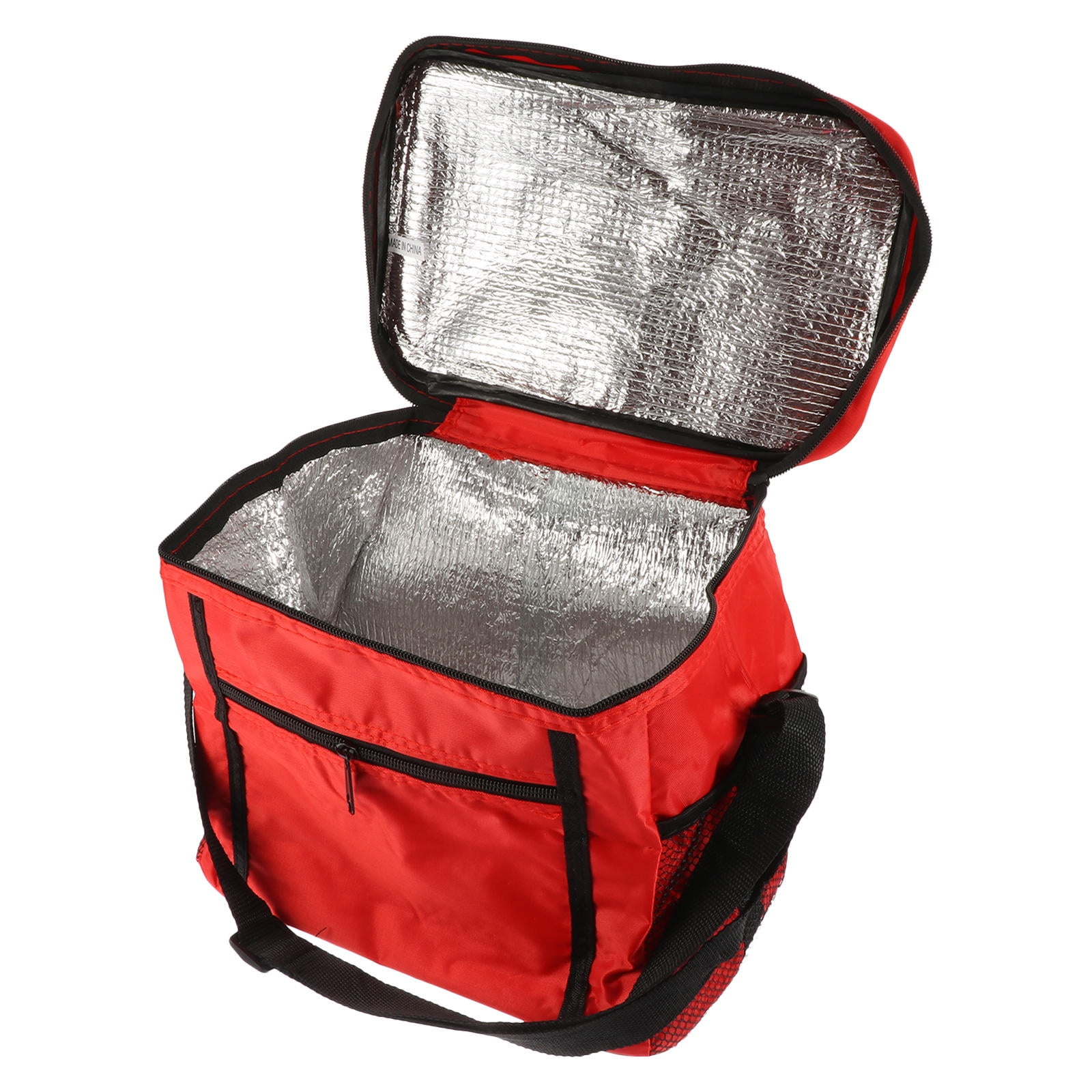 SKISUNO Insulated Reusable Grocery Bags Set of 1 in Red, Thermal Cooler Tote for - Image 8