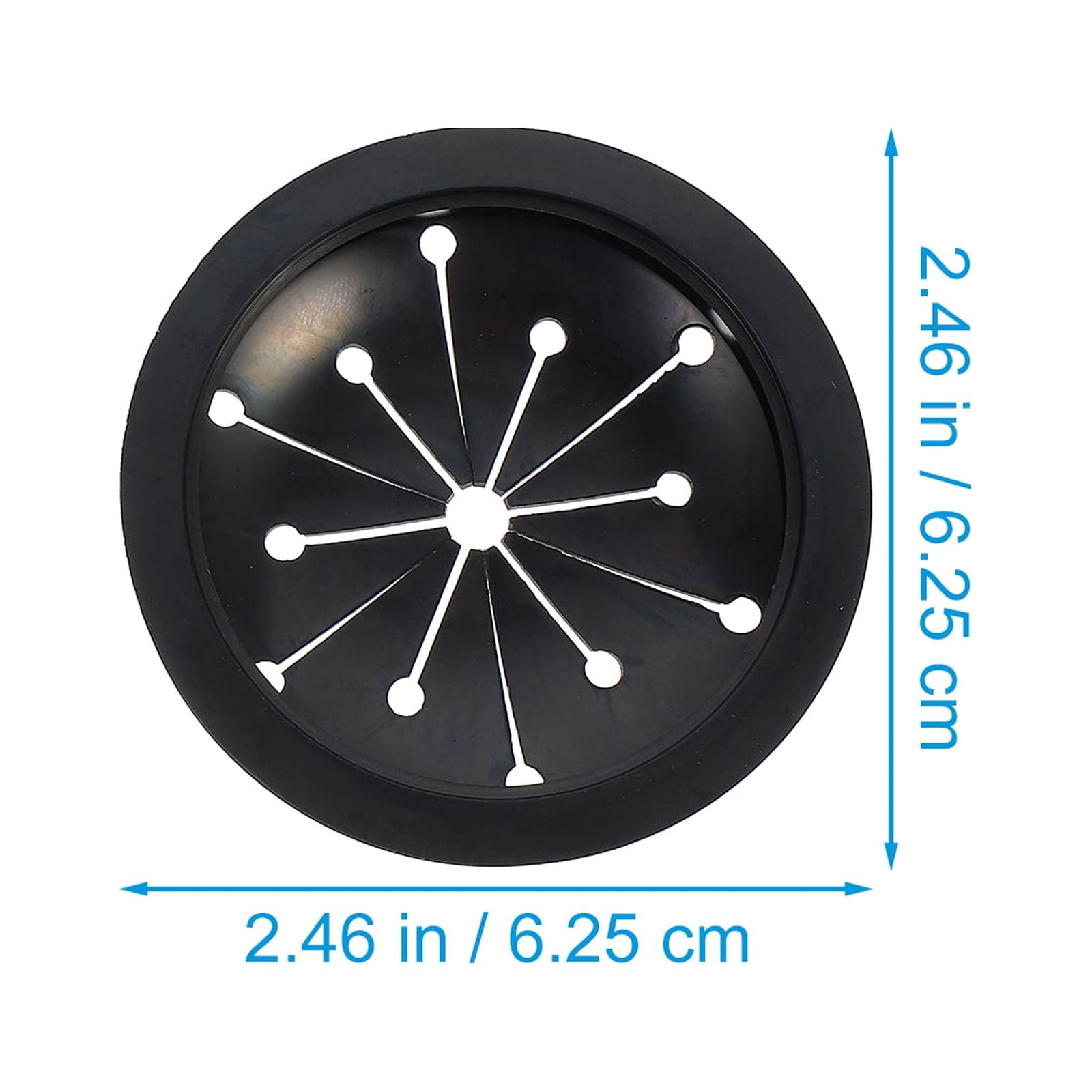 HOOWIFFY 2-Pack Garbage Disposal Sink Guard in Black ABS Plastic, 6.25 x 5.05 x 3.5 Inches, Protector for Home Kitchen - Image 2