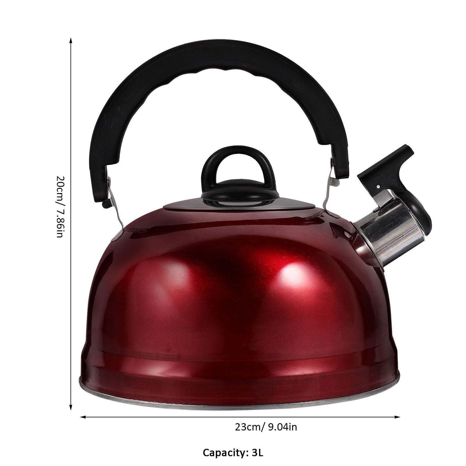 HOOWIFFY Whistling 1Pack 9.1In Tea Kettles Stovetop Whistling - Image 6