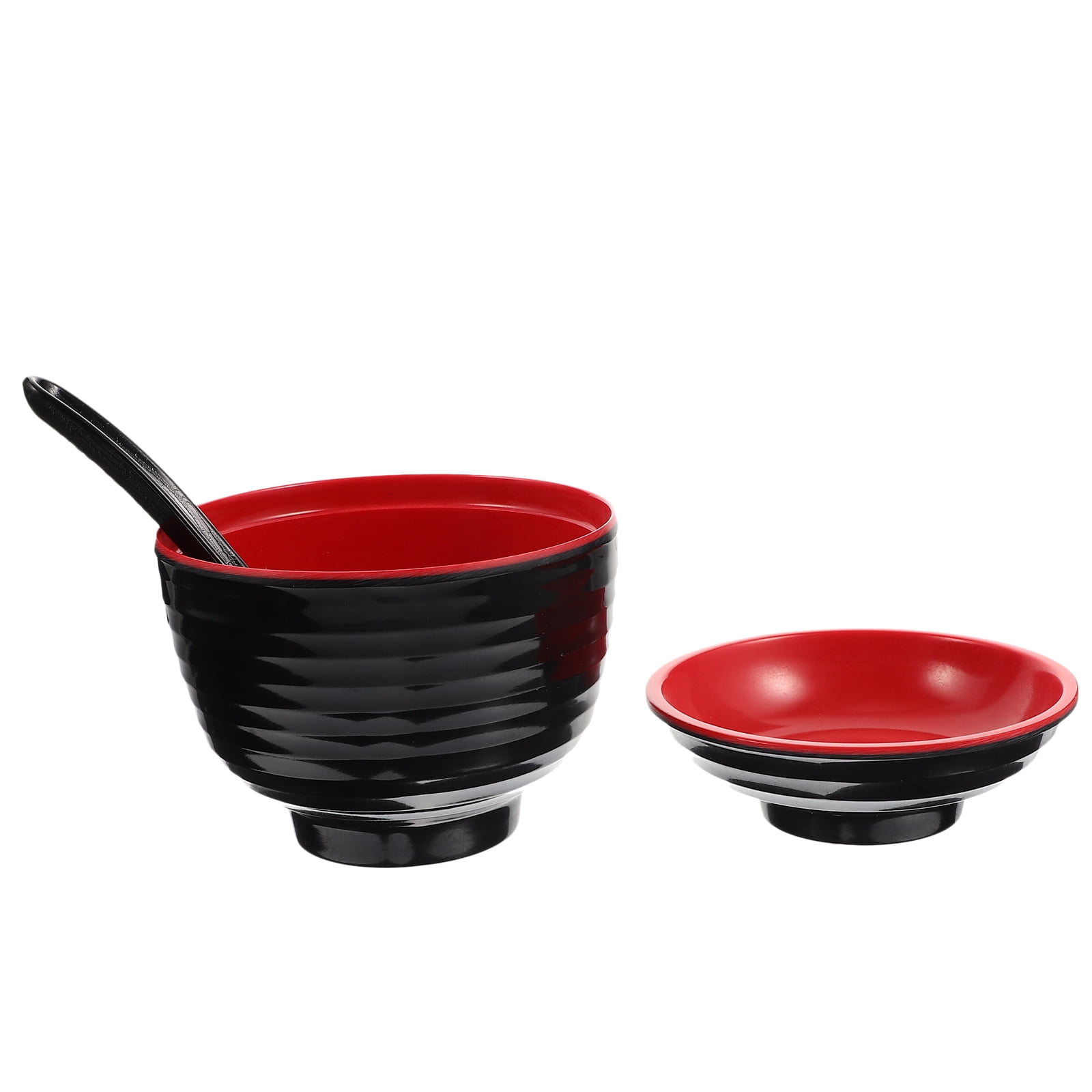 HOOWIFFY Traditional Japanese Miso Soup Bowl Set, Round Black Ceramic, 10x10x9.5cm, Perfect for Authentic Asian Cuisine - Image 3