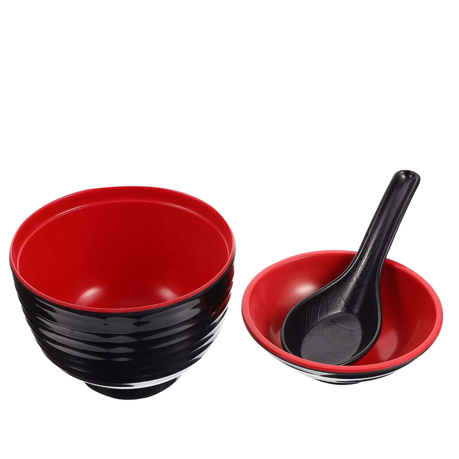 HOOWIFFY Traditional Japanese Miso Soup Bowl Set, Round Black Ceramic, 10x10x9.5cm, Perfect for Authentic Asian Cuisine - Image 8