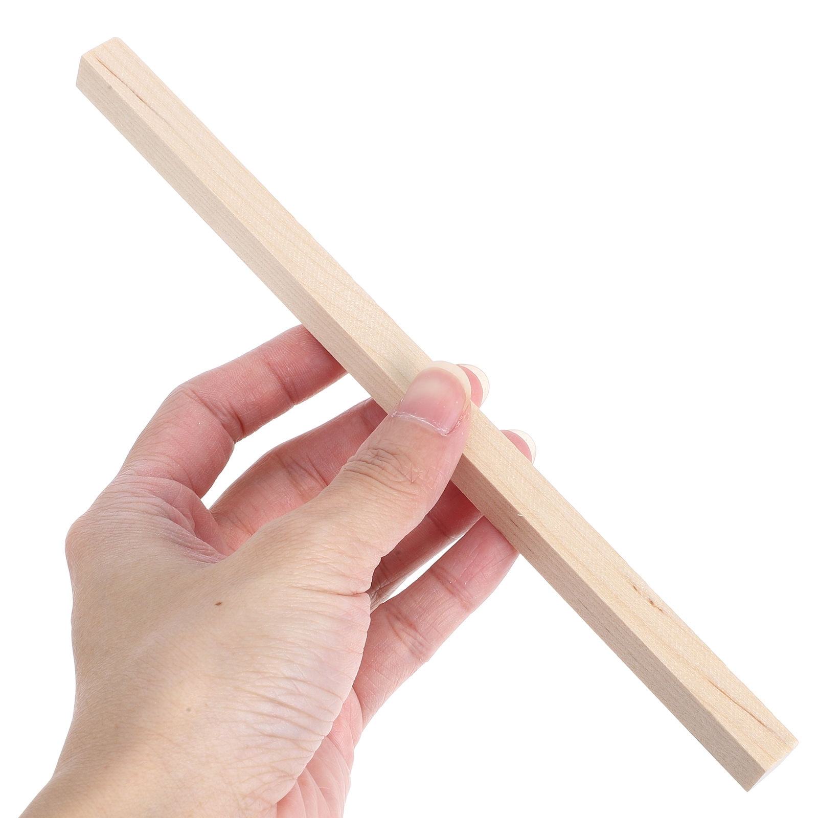 HOOWIFFY 20Pcs Beige Wooden Dowel 1.6X0.4X0.4In Square Dowels For - Image 3