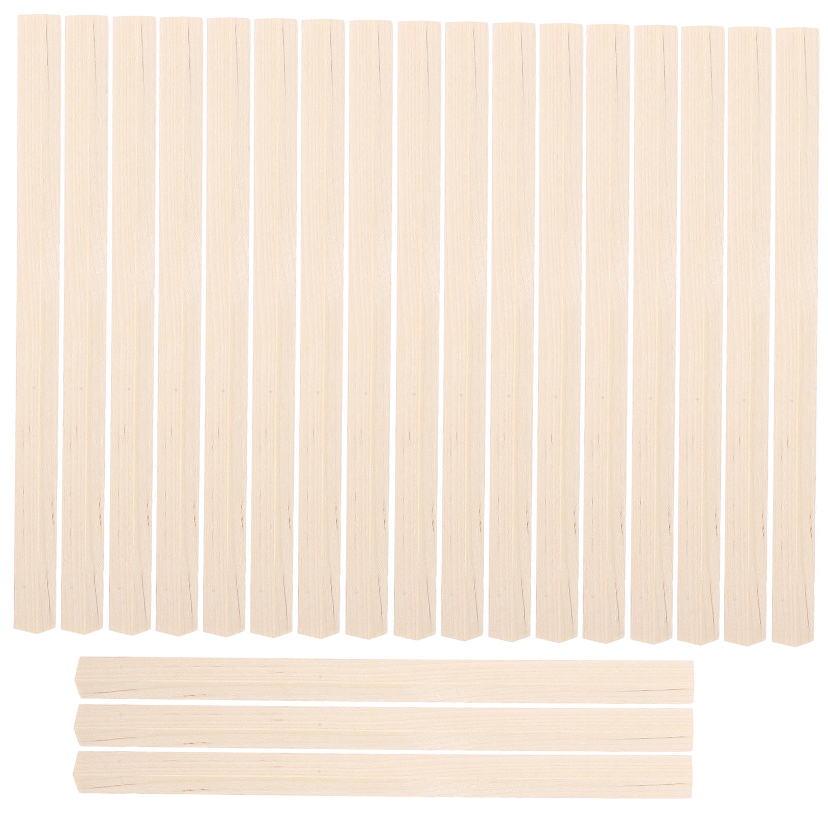 HOOWIFFY 20Pcs Beige Wooden Dowel 1.6X0.4X0.4In Square Dowels For - Image 6