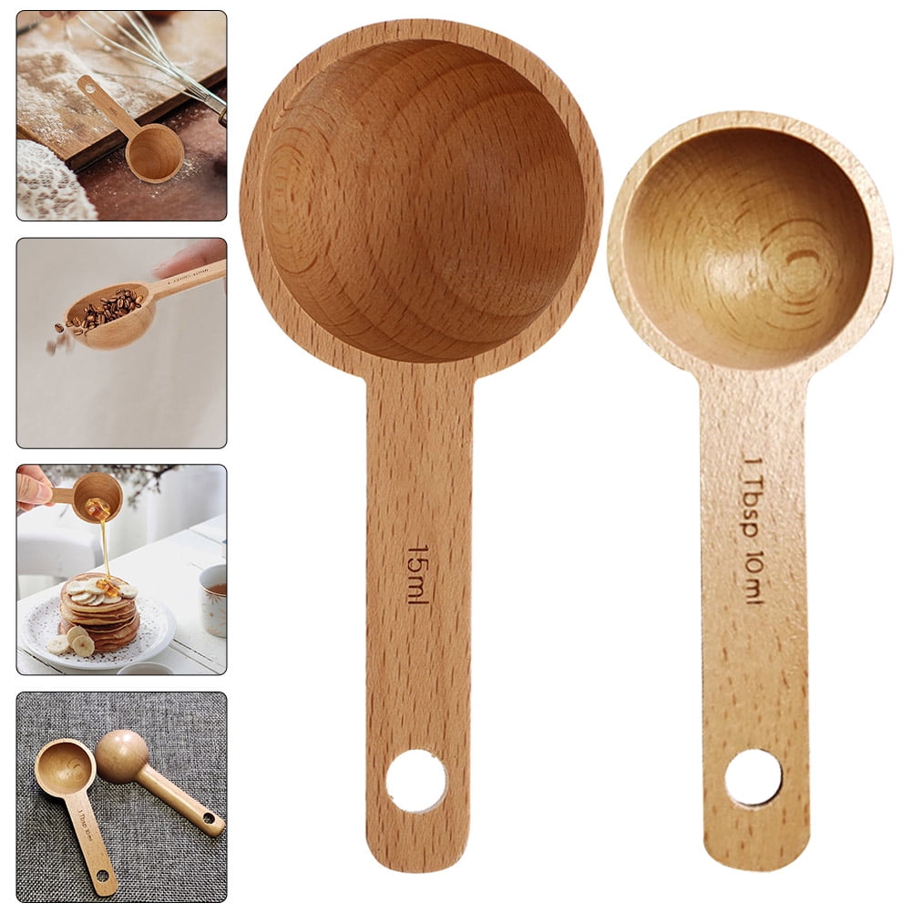 HOOWIFFY 2-Pack Coffee Ground Scoop Multi-Function Measuring Spoon for Kitchen and Coffee Brewing - Image 1