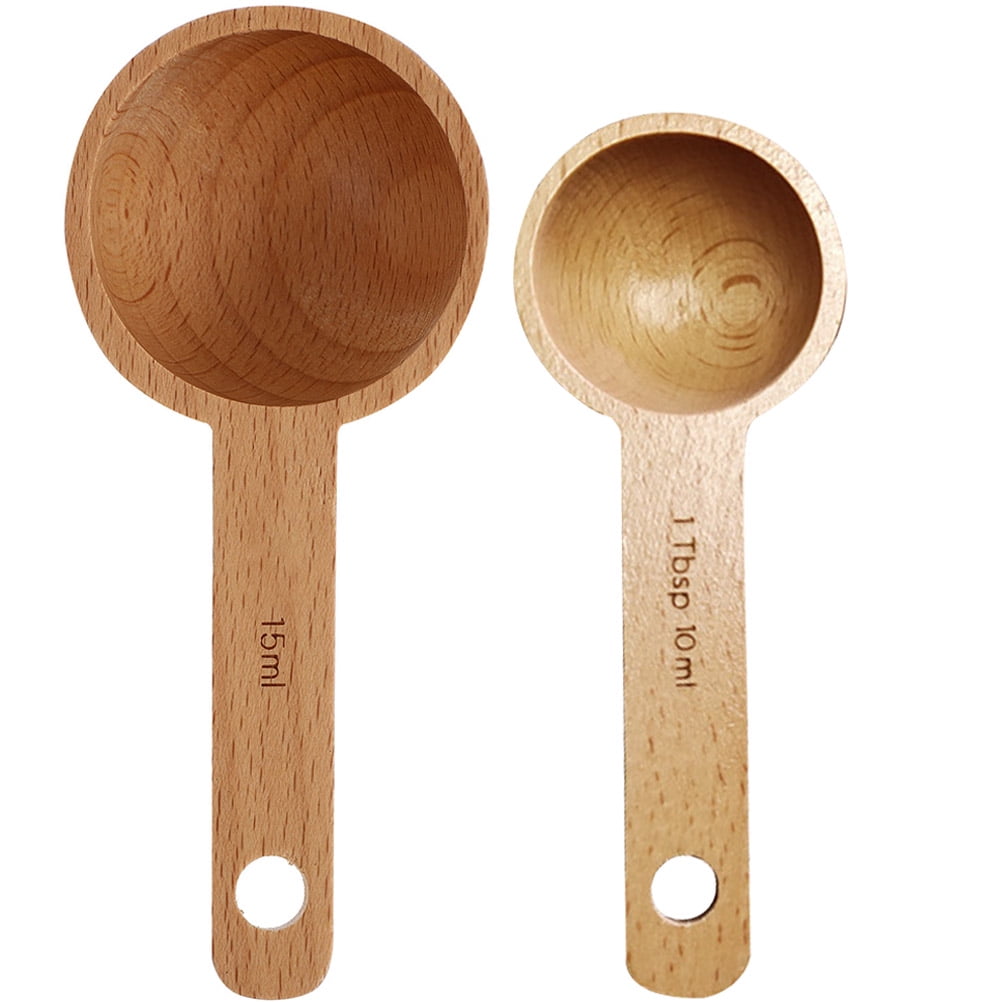 HOOWIFFY 2-Pack Coffee Ground Scoop Multi-Function Measuring Spoon for Kitchen and Coffee Brewing - Image 4