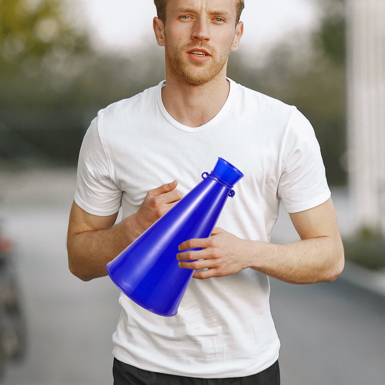 HOOWIFFY Cheer Megaphone 1Pack Blue for Party Favors Kids Cheering Props Outdoor Activities - Image 6