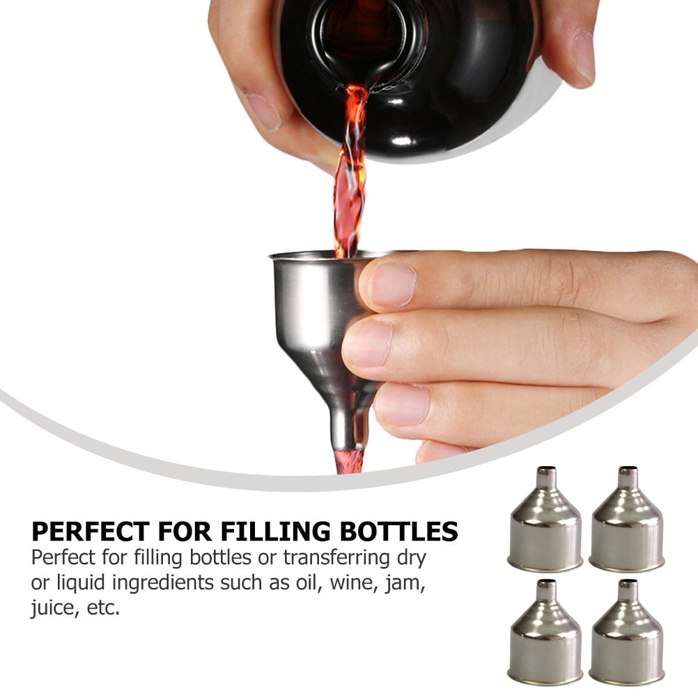 HOOWIFFY 4-Piece Kitchen Funnel Set, Food Grade Silicone, Easy Pouring and Storage for Cooking and Baking - Image 6
