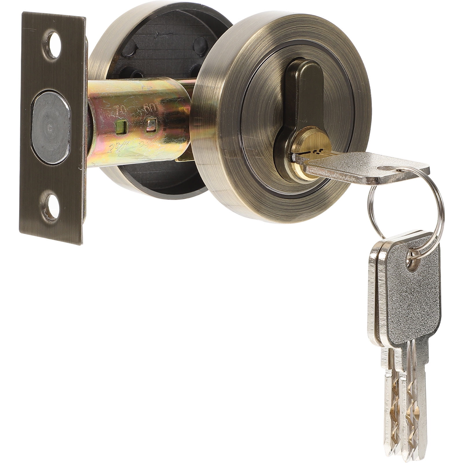 HOOWIFFY Durable Golden Deadbolt Lock Single Cylinder with Key for Home Use - Image 8