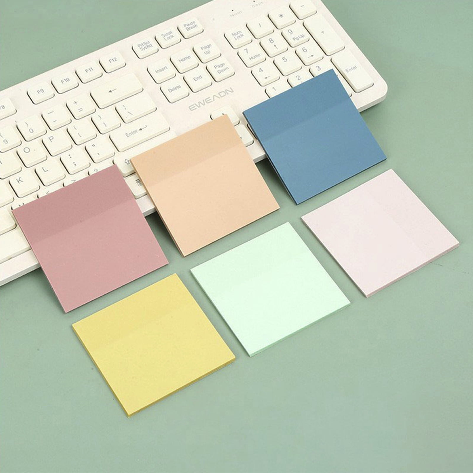 Darzheoy 9Pcs Transparent Sticky Notes, Clear Sticky Notes, Waterproof Translucent Sticky Note Pads for Books Annotation, Clear Post it Notes for Bible Study, Office Multicolor - Image 4