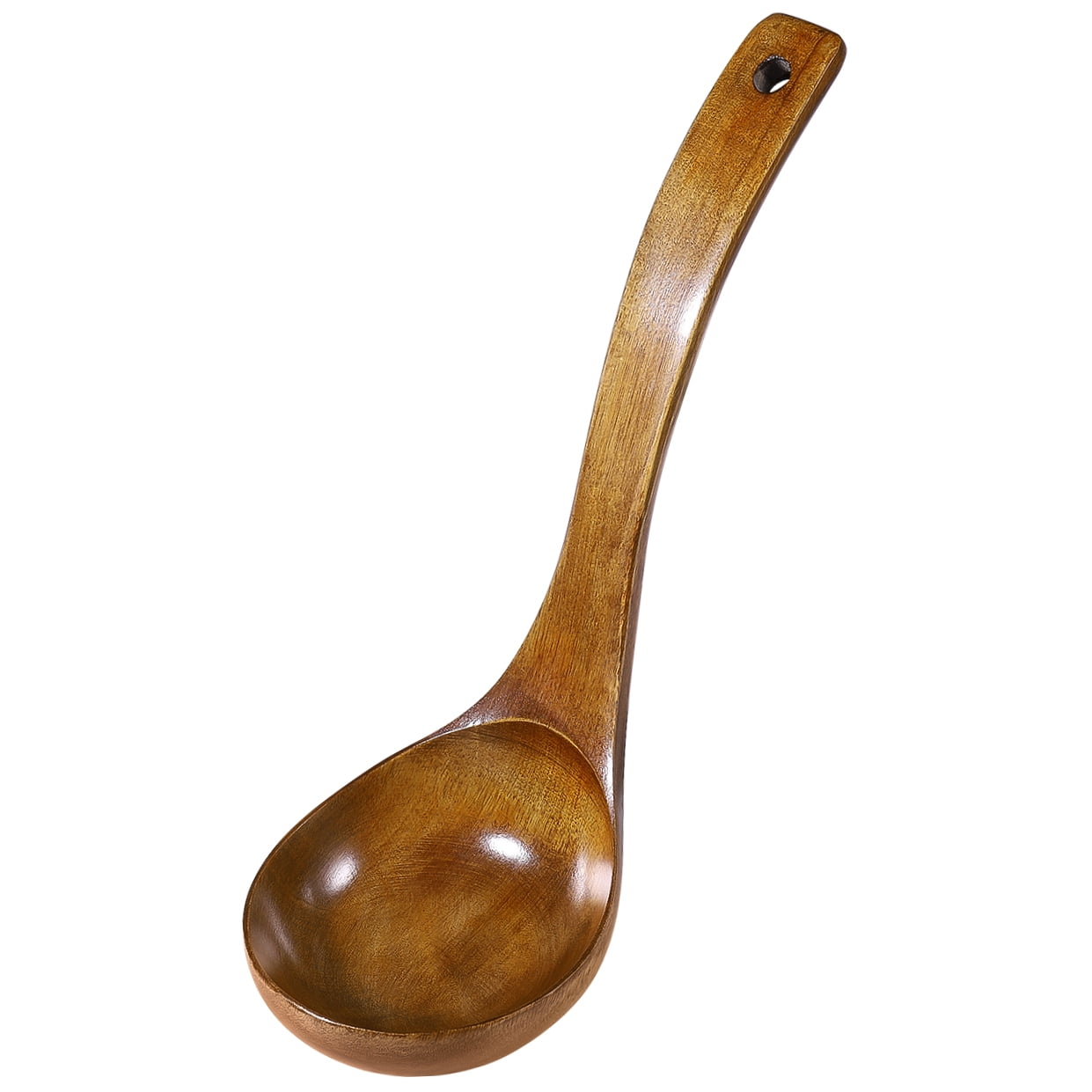SKISUNO 1Set Soup Ladle Deep Soup Ladle Bamboo Material for Cooking and Serving Food 3.5 x 11 Inch - Image 4