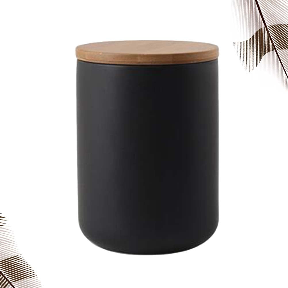 SKISUNO Ceramic Airtight Canister Set for Kitchen Storage, Spice Jars Container for Household Pantry Organization - Image 1