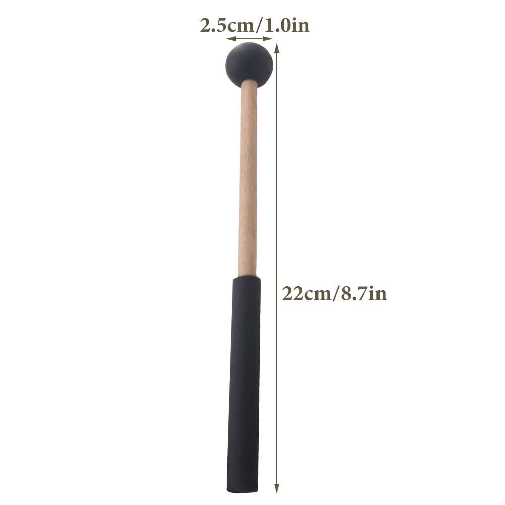 HOOWIFFY Drum Mallets Wooden Rubber 2 Pairs 8.7x1in - Image 2