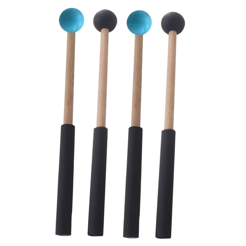 HOOWIFFY Drum Mallets Wooden Rubber 2 Pairs 8.7x1in - Image 5