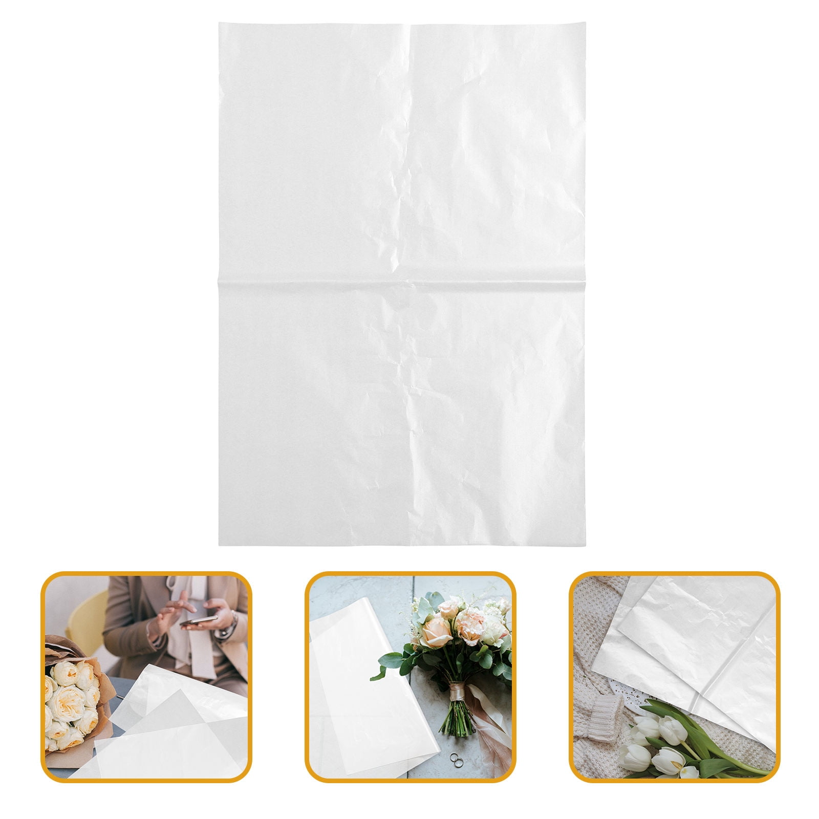 HOOWIFFY Creative White Wrapping Tissue Paper 20 Sheets Wrap for Presents and Crafts - Image 1