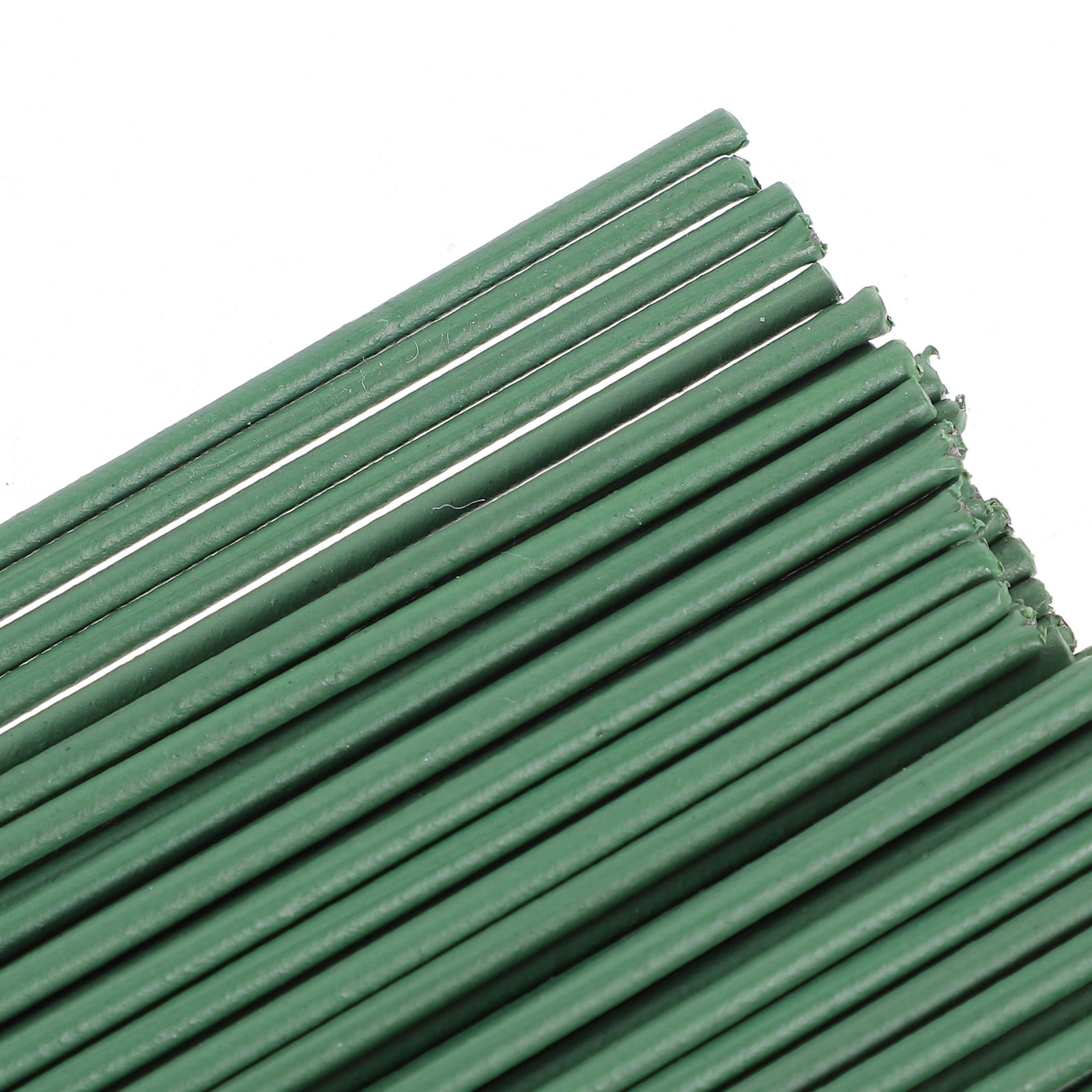 HOOWIFFY 100pcs Green Floral Wire Stems for Artificial Flowers Flexible and Bendable for Arrangements - Image 2