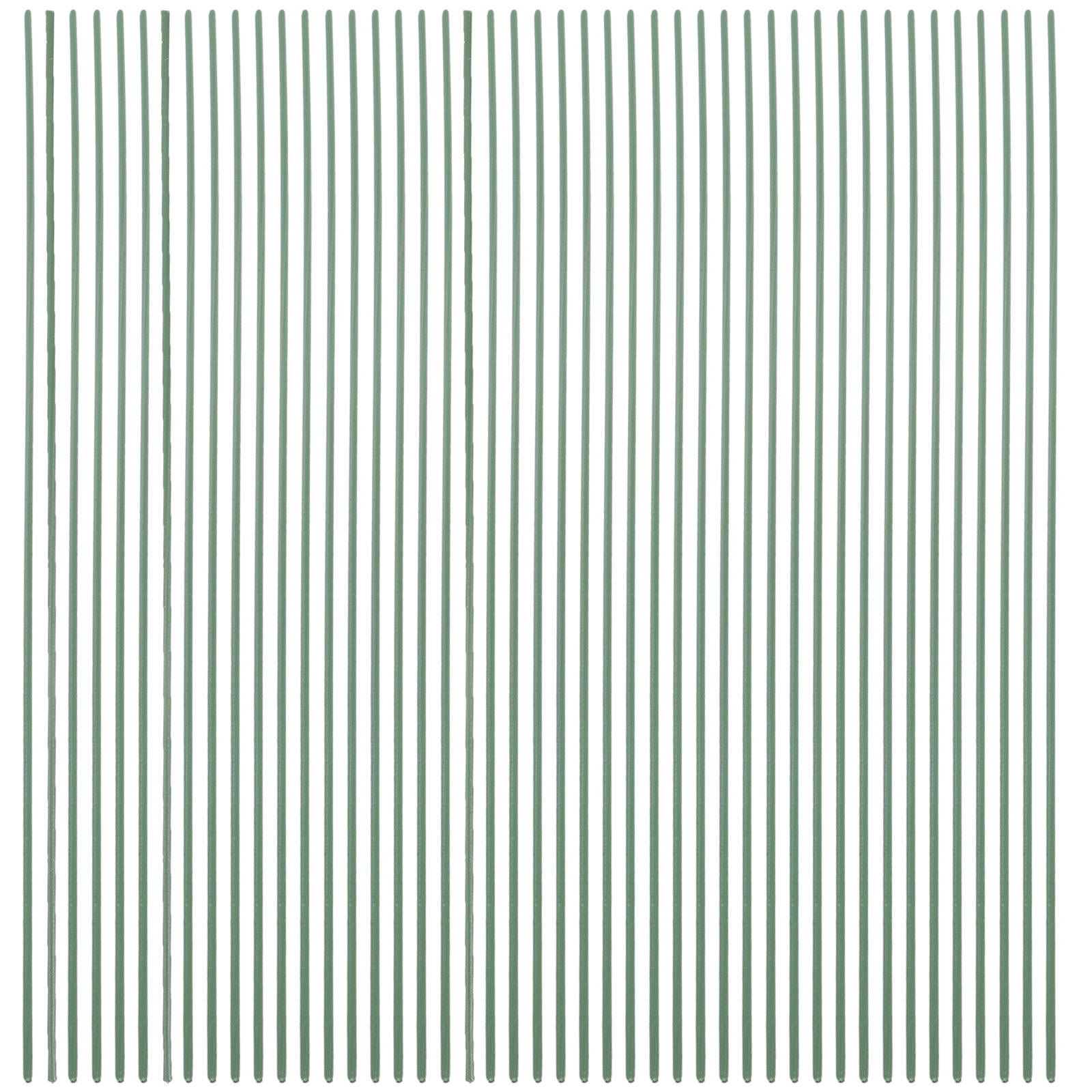 HOOWIFFY 100pcs Green Floral Wire Stems for Artificial Flowers Flexible and Bendable for Arrangements - Image 6
