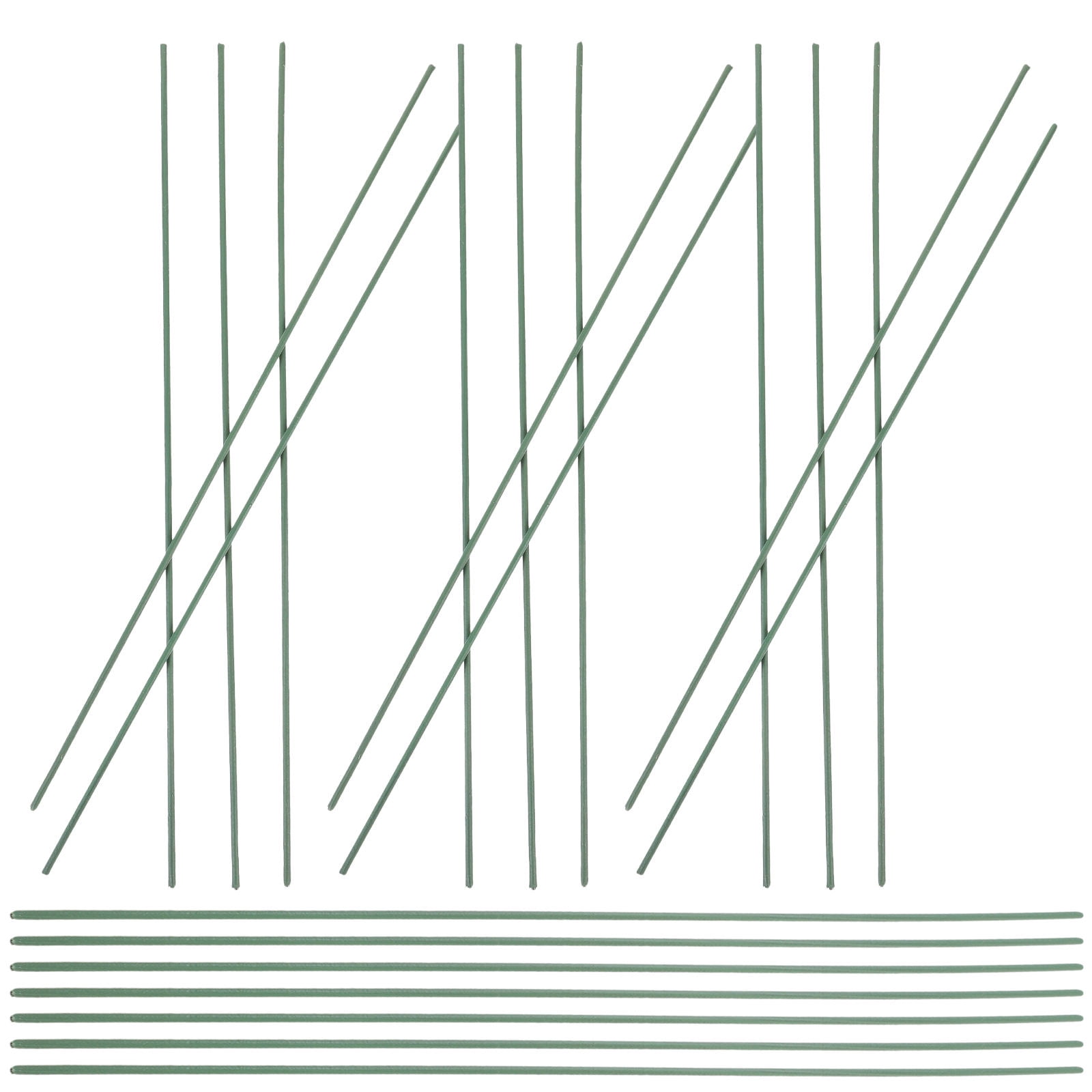 HOOWIFFY 100pcs Green Floral Wire Stems for Artificial Flowers Flexible and Bendable for Arrangements - Image 8