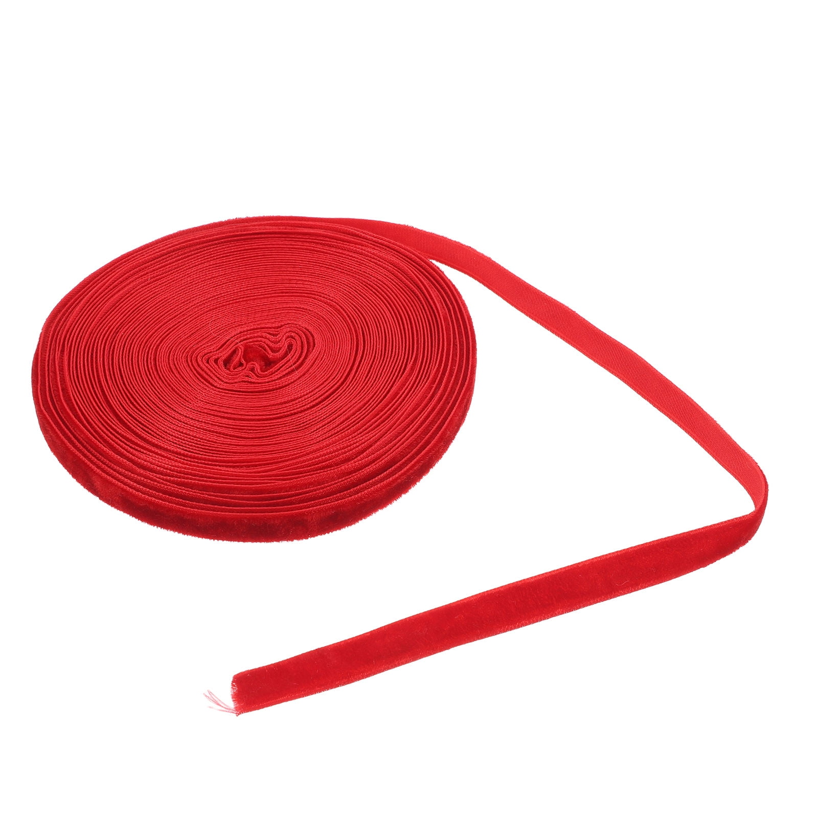 HOOWIFFY Red Thin Craft Ribbon 1 Roll for Bows, Wrapping, Decorations, Special Occasions and Crafts - Image 1