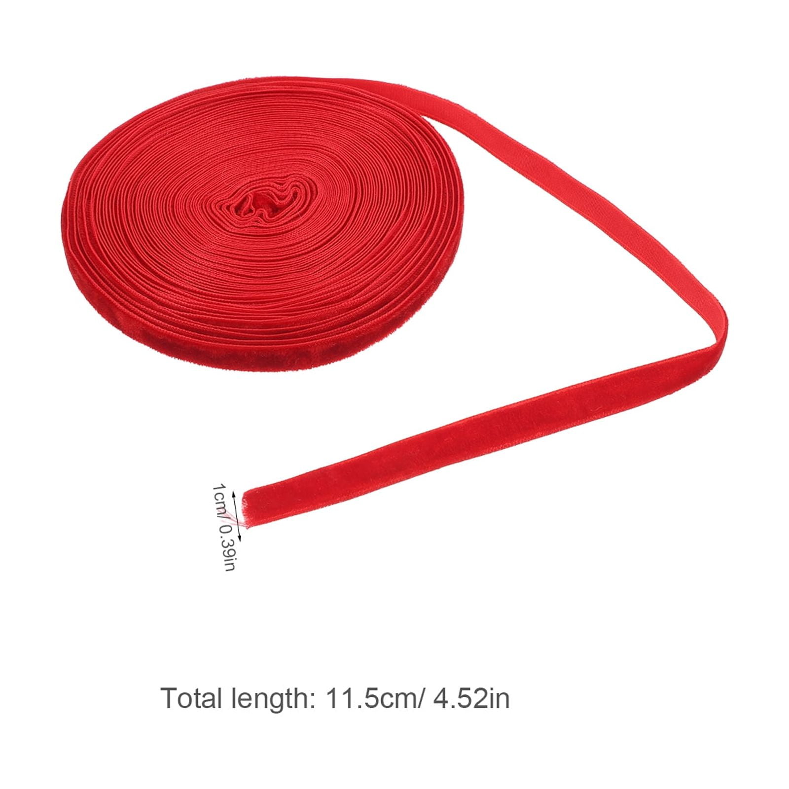 HOOWIFFY Red Thin Craft Ribbon 1 Roll for Bows, Wrapping, Decorations, Special Occasions and Crafts - Image 2