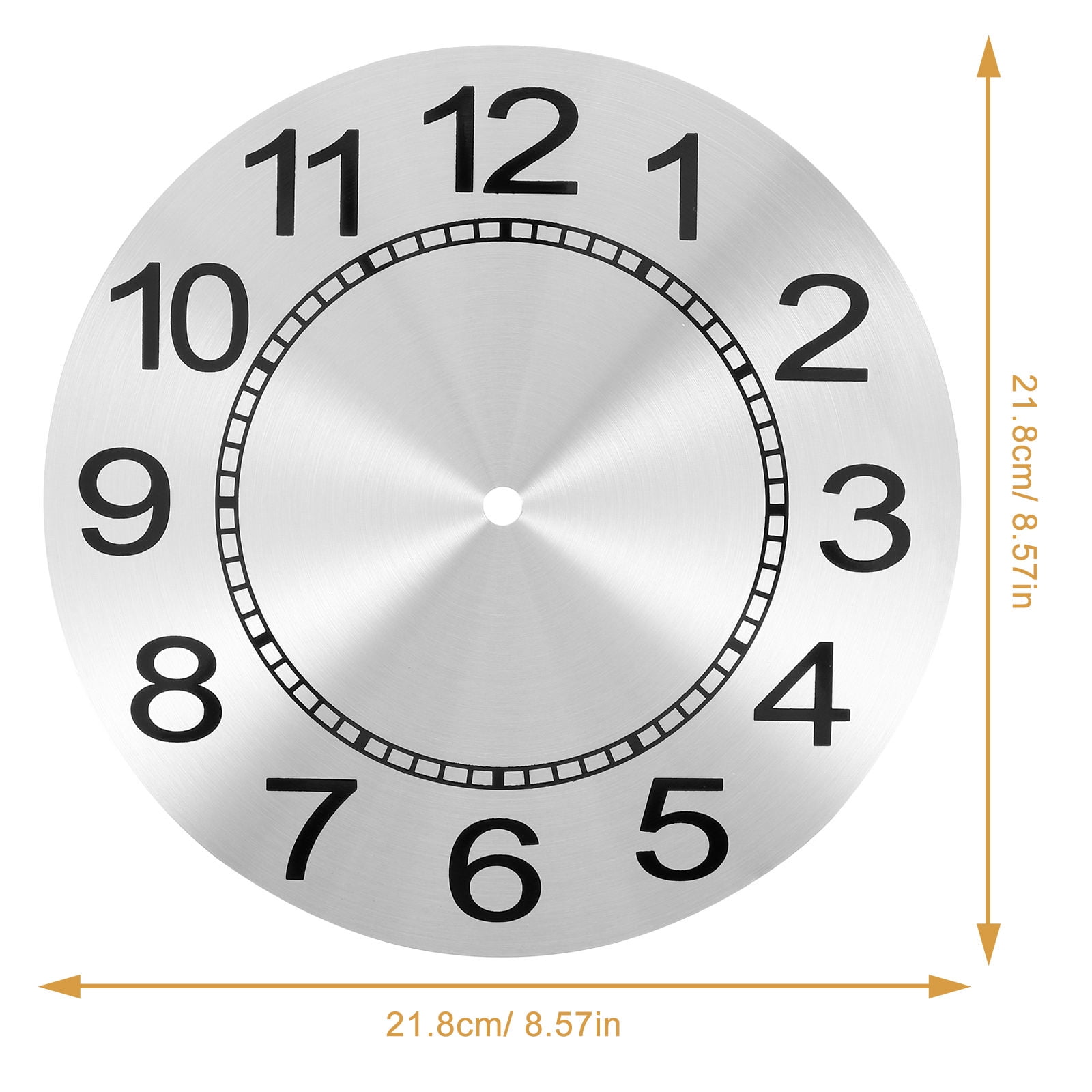 HOOWIFFY Aluminum Clock Face Replacement Dial for Wall Clocks, 1 Set and Easy to Install - Image 2