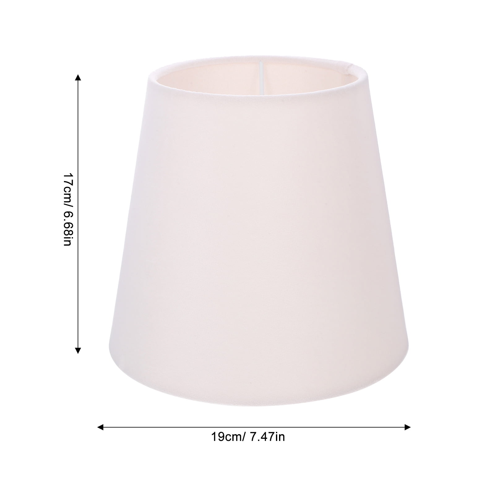 HOOWIFFY Replacement Lampshade Fabric Square Farmhouse Style Light Diffusion 1Pack 7.5X7.5X6.7In - Image 2