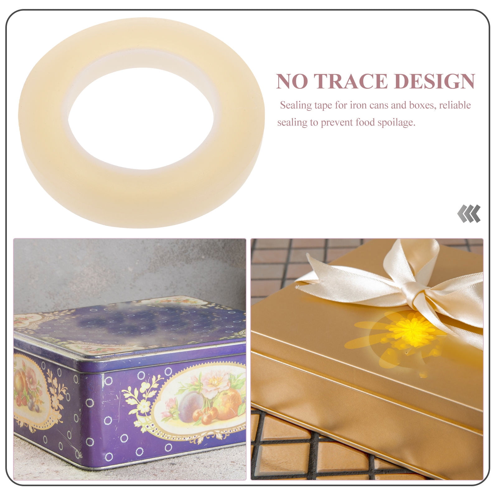 HOOWIFFY Strong Clear Food Sealer Tape 1 Roll Transparent Airtight Sealing Supplies for Kitchen and Storage - Image 8