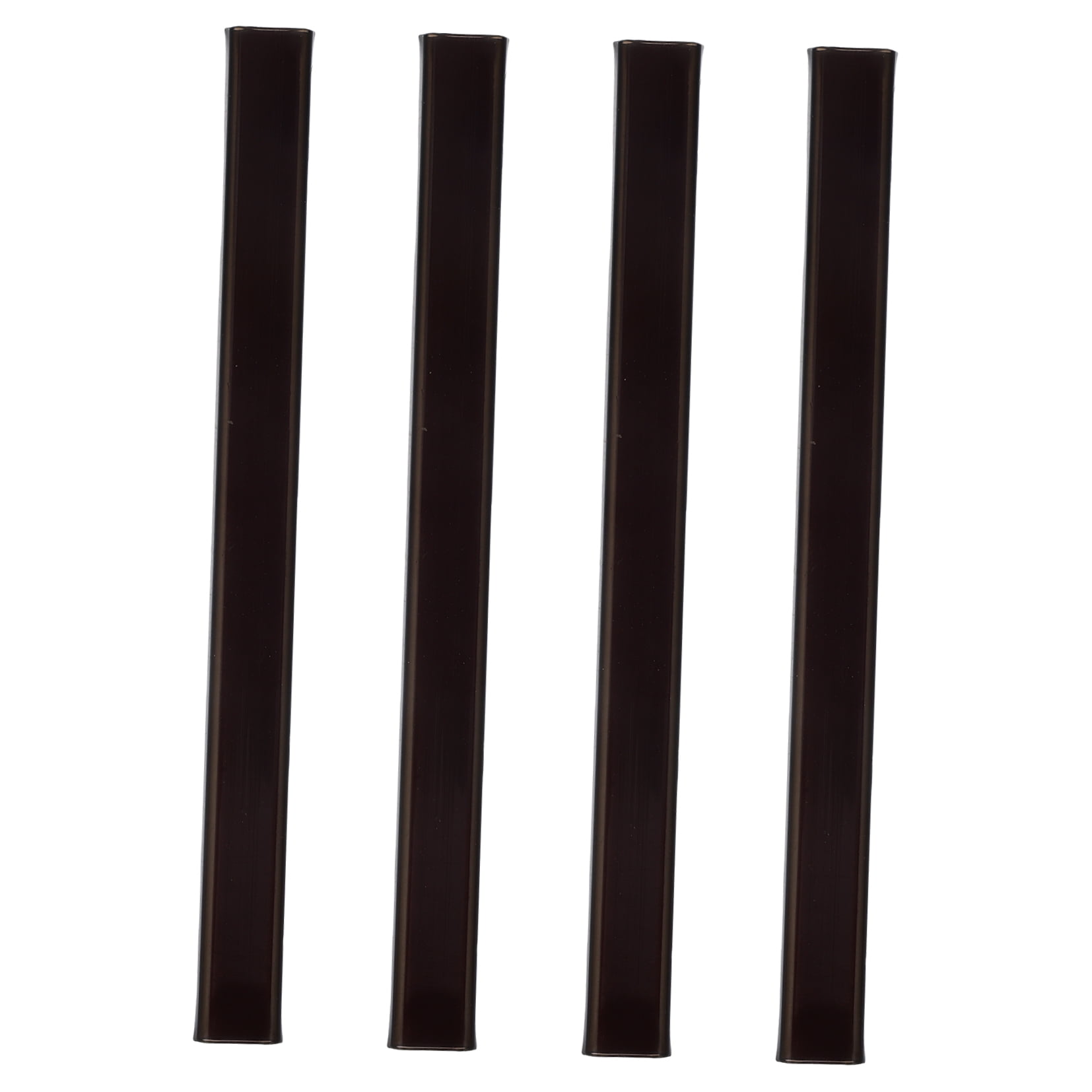 HOOWIFFY 4-Pack Outdoor Electrical Wire Cord Covers Black Plastic Protective 4.3 x 0.4 x 0.2 Inches - Image 4