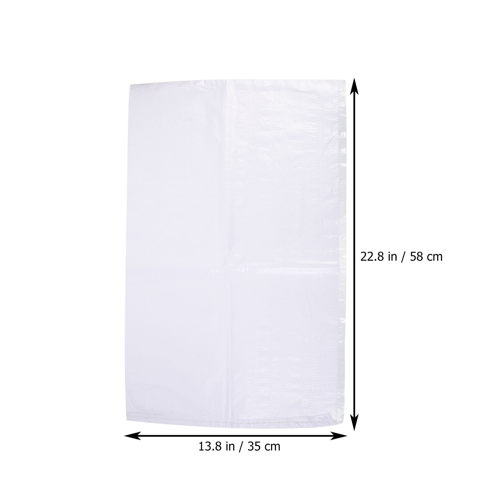 HOOWIFFY White PP Woven Sandbags for Flood , Home, Garage, Yard, and Outdoor Use - Image 2