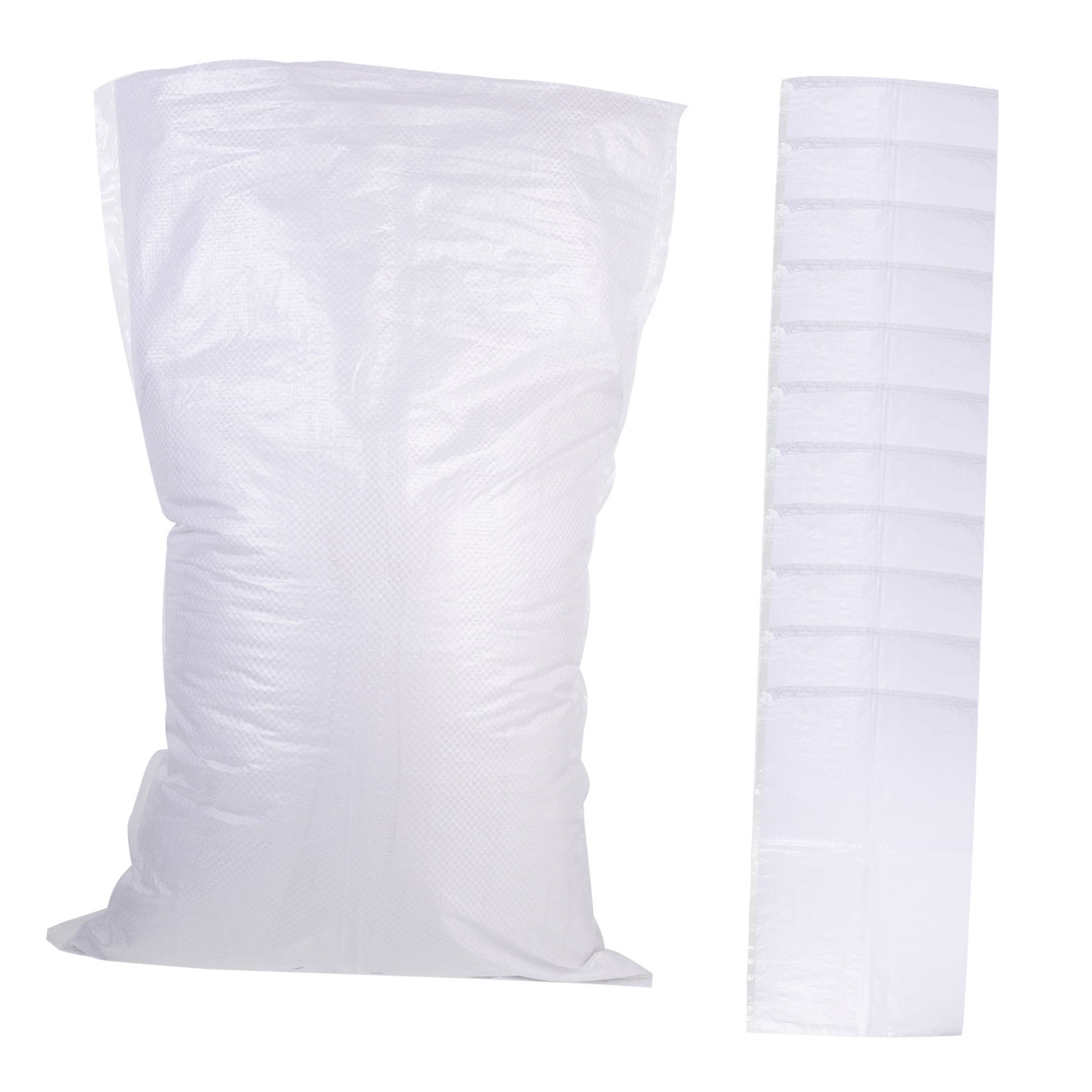 HOOWIFFY White PP Woven Sandbags for Flood , Home, Garage, Yard, and Outdoor Use - Image 5
