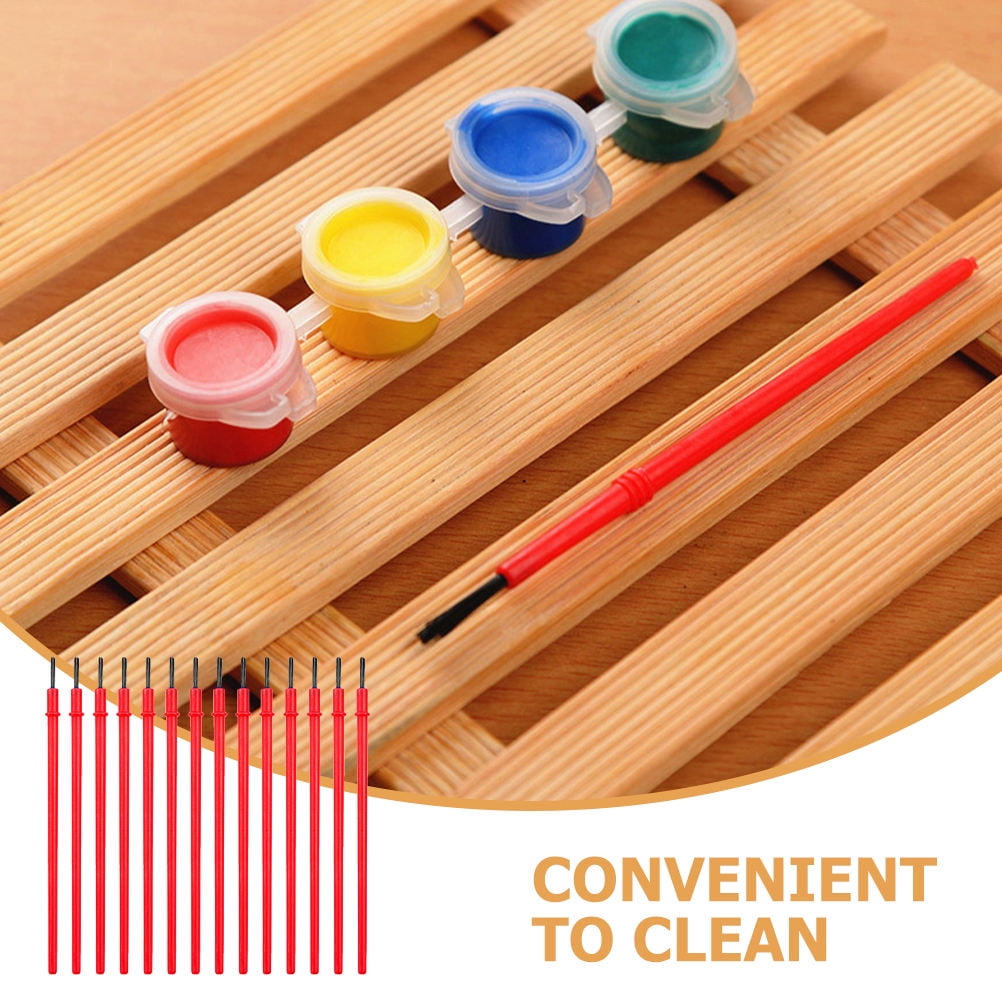 SKISUNO 100Pcs Multi-Needle Nylon Paint Brushes Set for Students, Fine Detail Work and Art Projects - Image 2