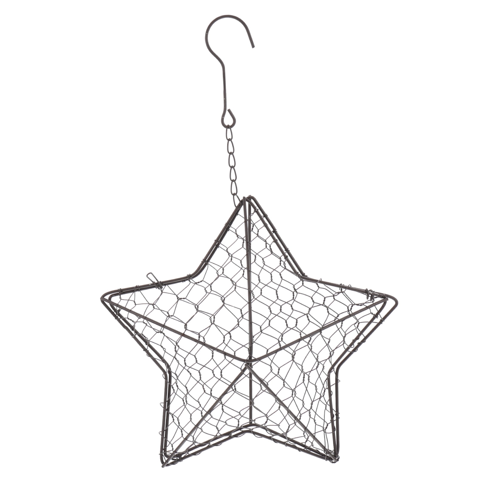 HOOWIFFY Iron Wire Wall Planter Hanging Basket Decorative Flower Pot Holder Space Saving for Indoor Outdoor Use 1 Pc - Image 4