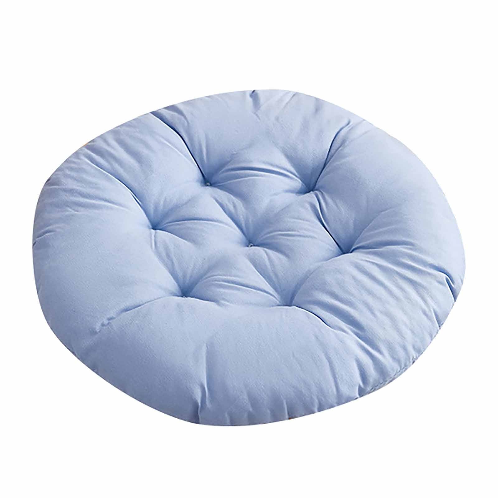 Darzheoy Round Seat Cushion Chair Pads for Kitchen Dining Chairs, Soft Comfort Chair Mat Pillow Cushions for Office Desk Living Room 16 Blue - Image 2