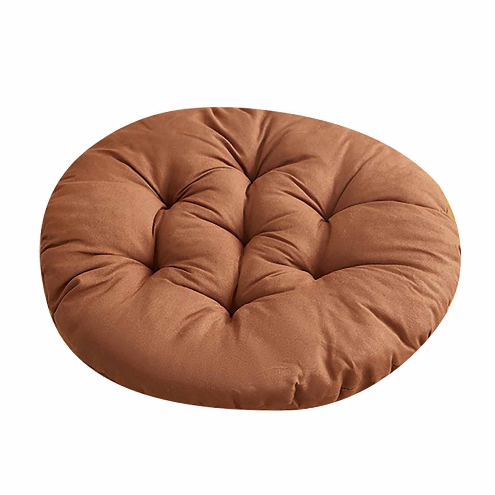 Darzheoy Round Seat Cushion Chair Pads for Kitchen Dining Chairs, Soft Comfort Chair Mat Pillow Cushions for Office Desk Living Room 16 Coffee - Image 2