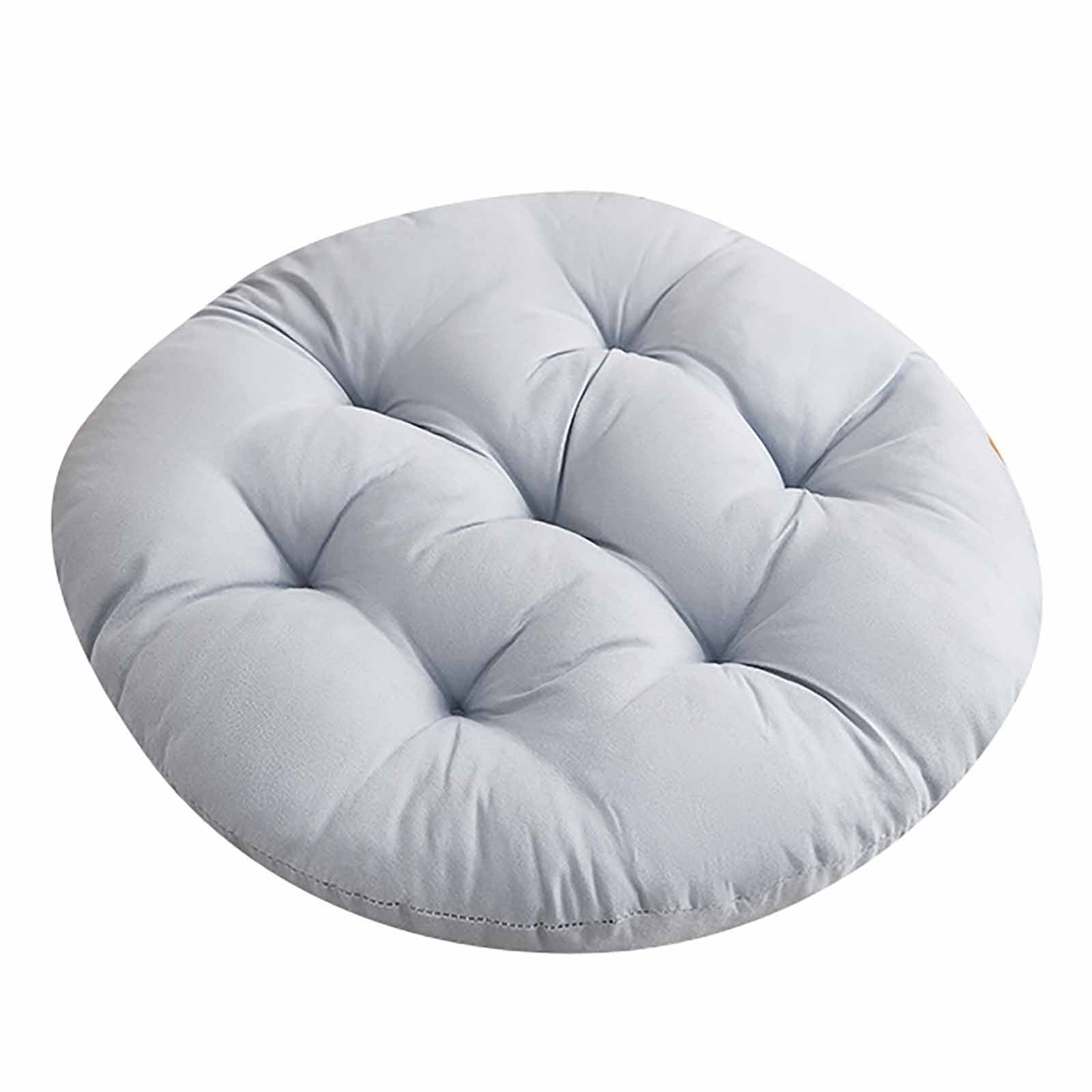 Darzheoy Round Seat Cushion Chair Pads for Kitchen Dining Chairs, Soft Comfort Chair Mat Pillow Cushions for Office Desk Living Room 16 Gray - Image 2