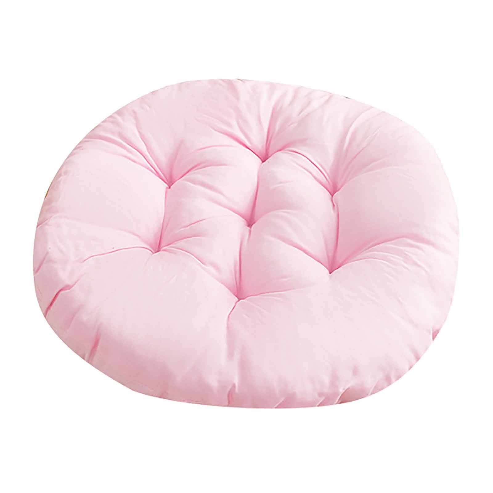 Darzheoy Round Seat Cushion Chair Pads for Kitchen Dining Chairs, Soft Comfort Chair Mat Pillow Cushions for Office Desk Living Room 16 Pink - Image 2