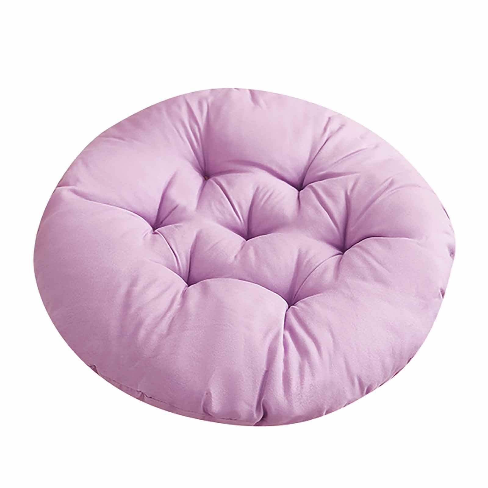 Darzheoy Round Seat Cushion Chair Pads for Kitchen Dining Chairs, Soft Comfort Chair Mat Pillow Cushions for Office Desk Living Room 16 Purple - Image 2