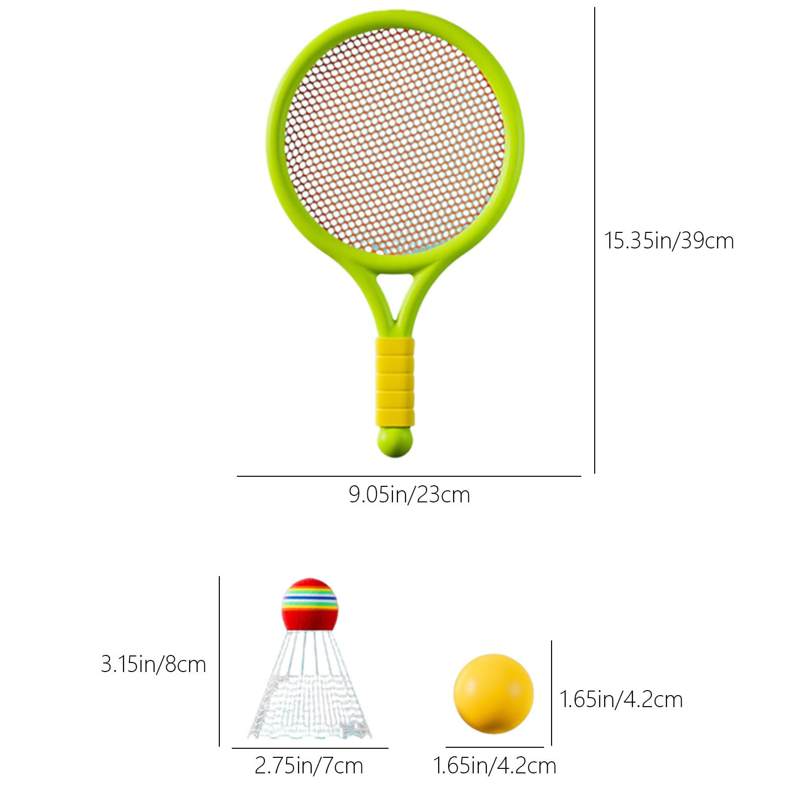 Chmadoxn Kids Badminton & Tennis Set - Racket Family Sports Gift with Balls， Lightweight Beginner Gear for Ages 6-12, Indoor/Outdoor Play Blue 1 - Image 3